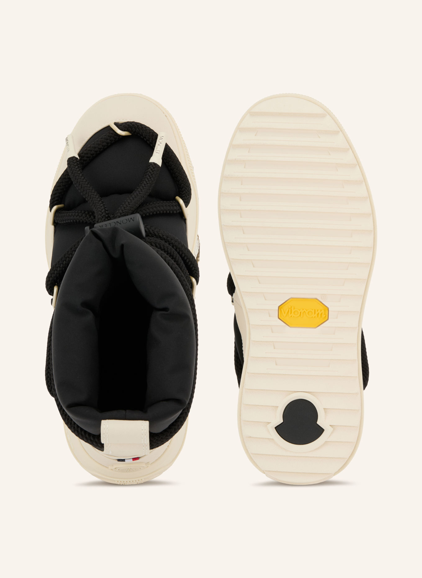 MONCLER Boots ALTIVE: ZWART / CRÈME