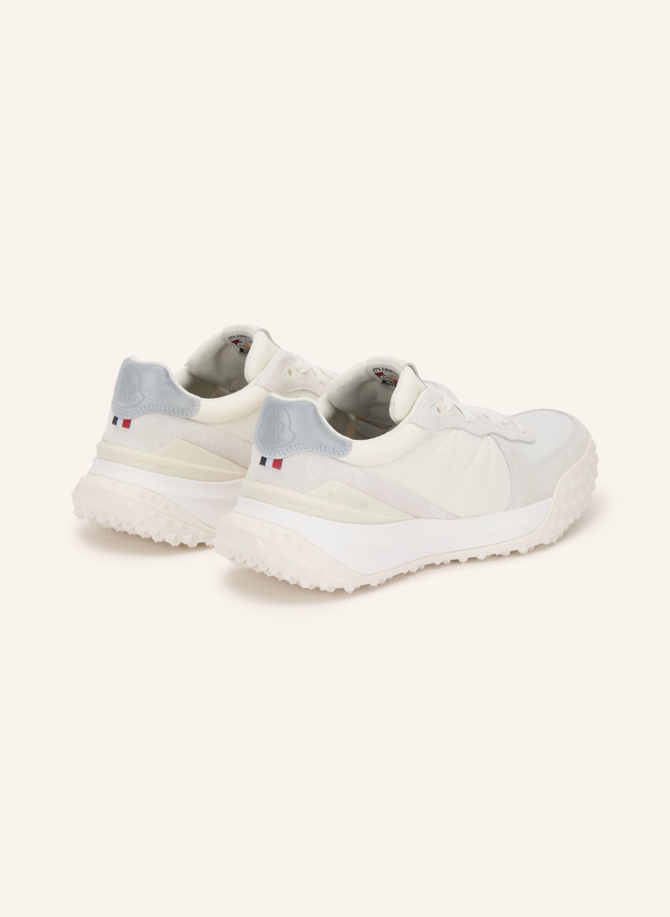MONCLER Sneakersy CITY TREK: BIAŁY / JASNOCZARY