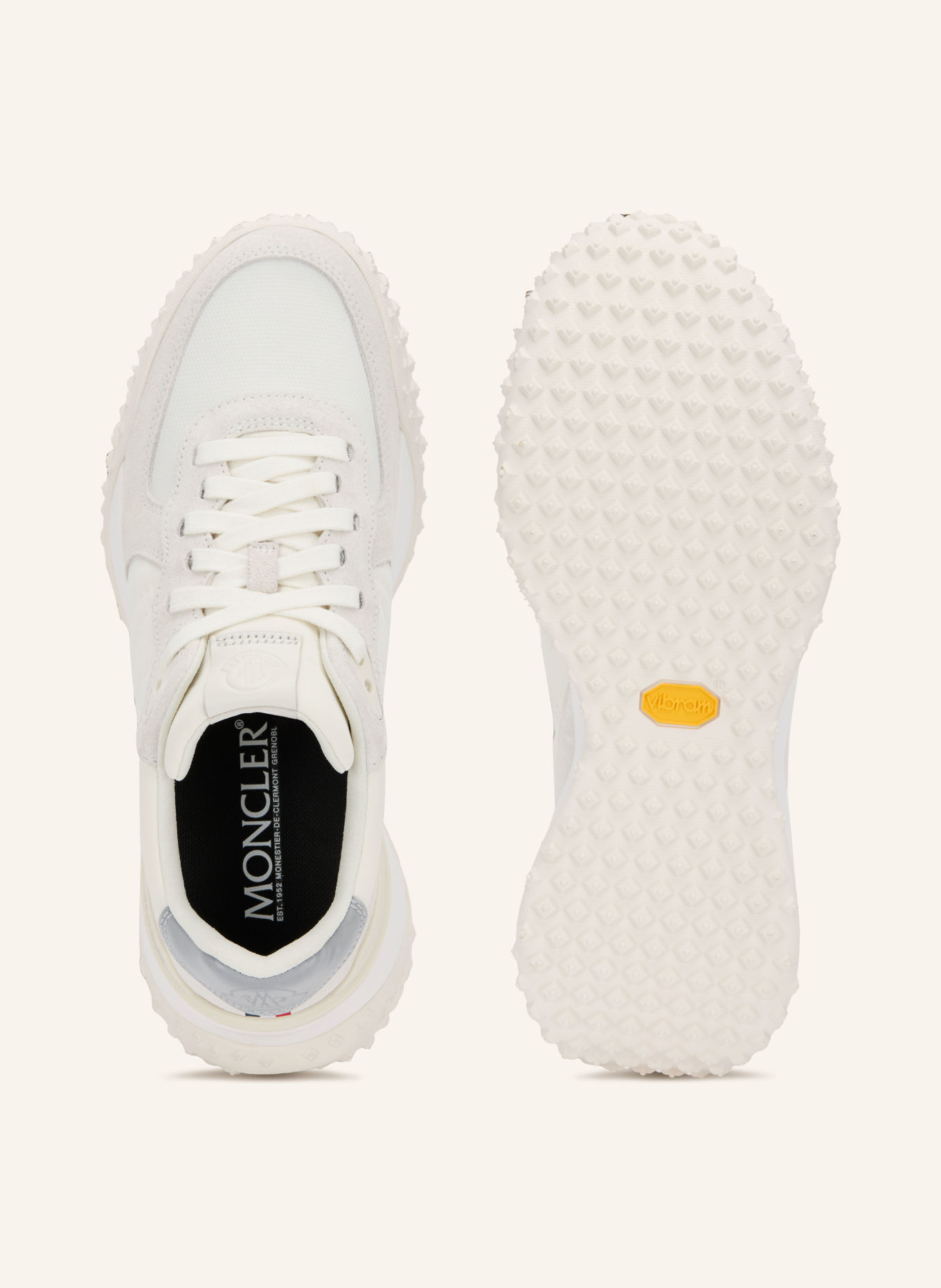 MONCLER Sneakersy CITY TREK: BIAŁY / JASNOCZARY