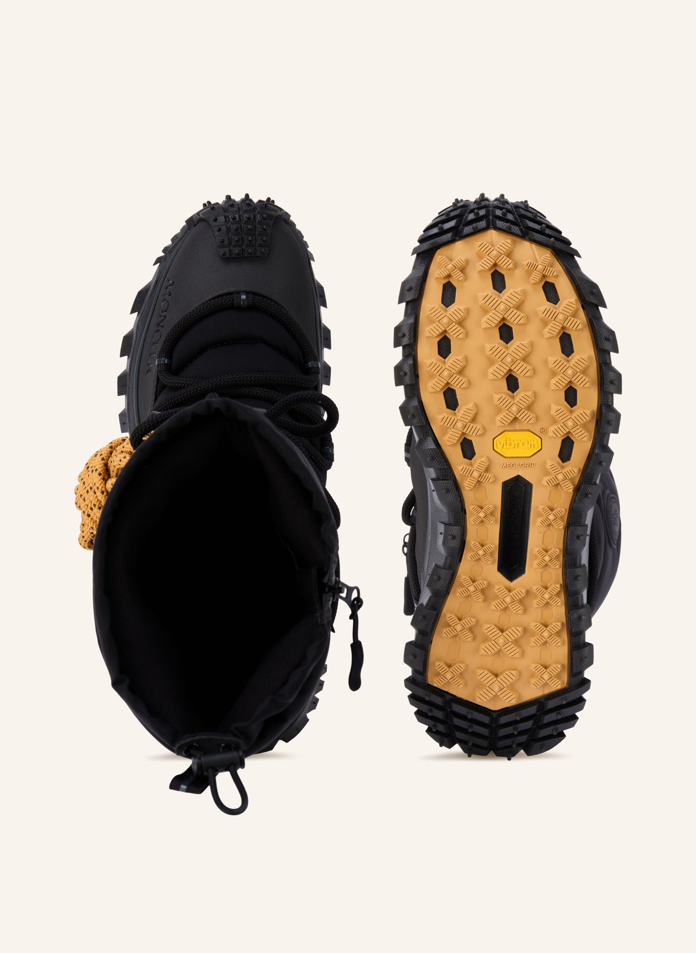 MONCLER TRAILGRIP GTX Lace-up boots: BLACK