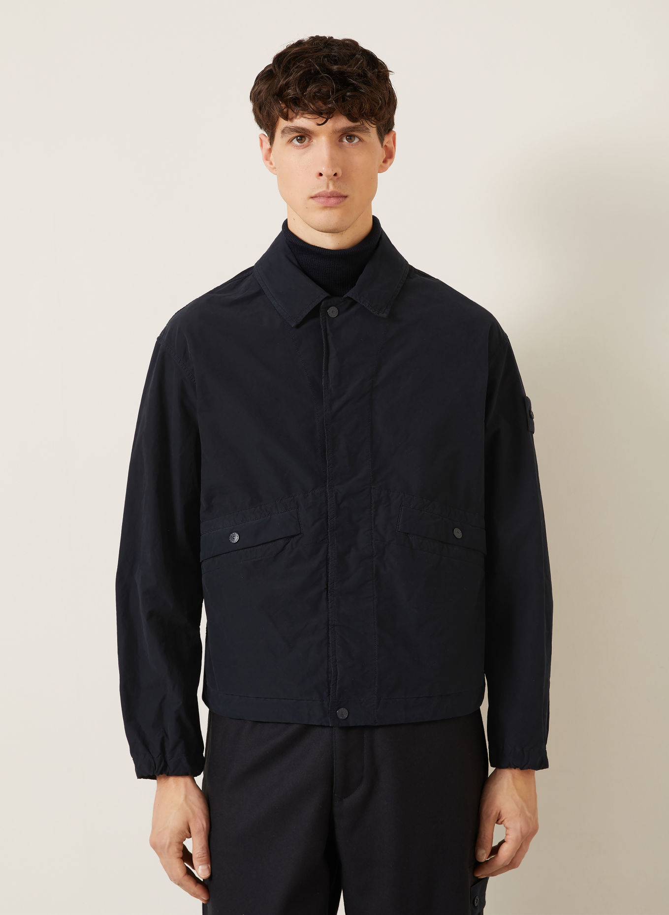 STONE ISLAND Blouson GHOST: BLEU FONCÉ