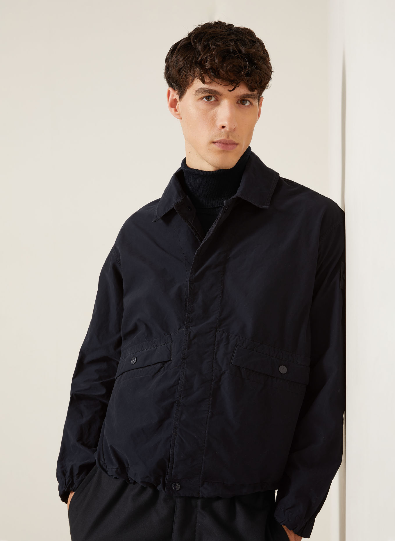 STONE ISLAND Blouson GHOST: BLEU FONCÉ