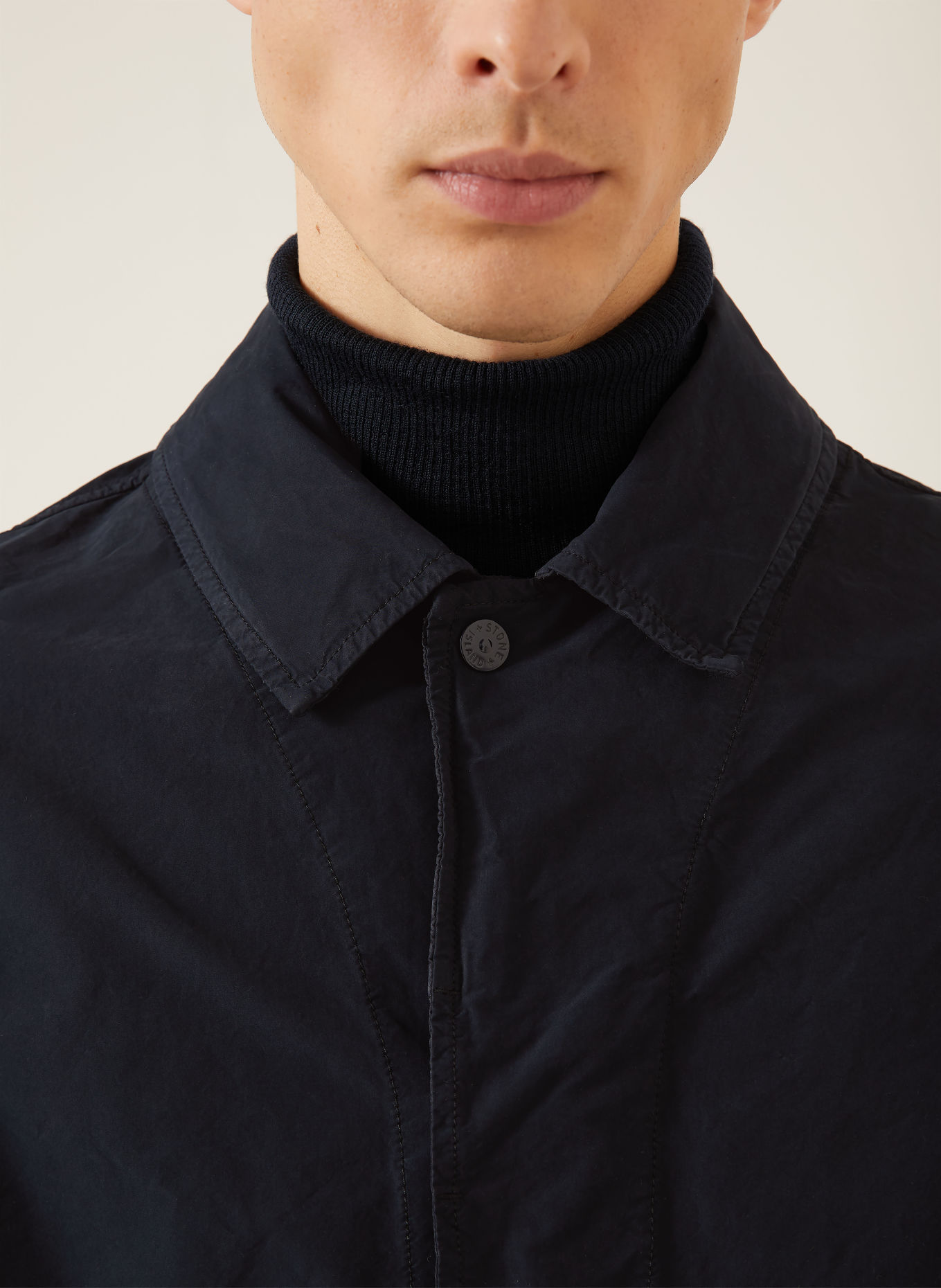 STONE ISLAND Blouson GHOST: BLEU FONCÉ