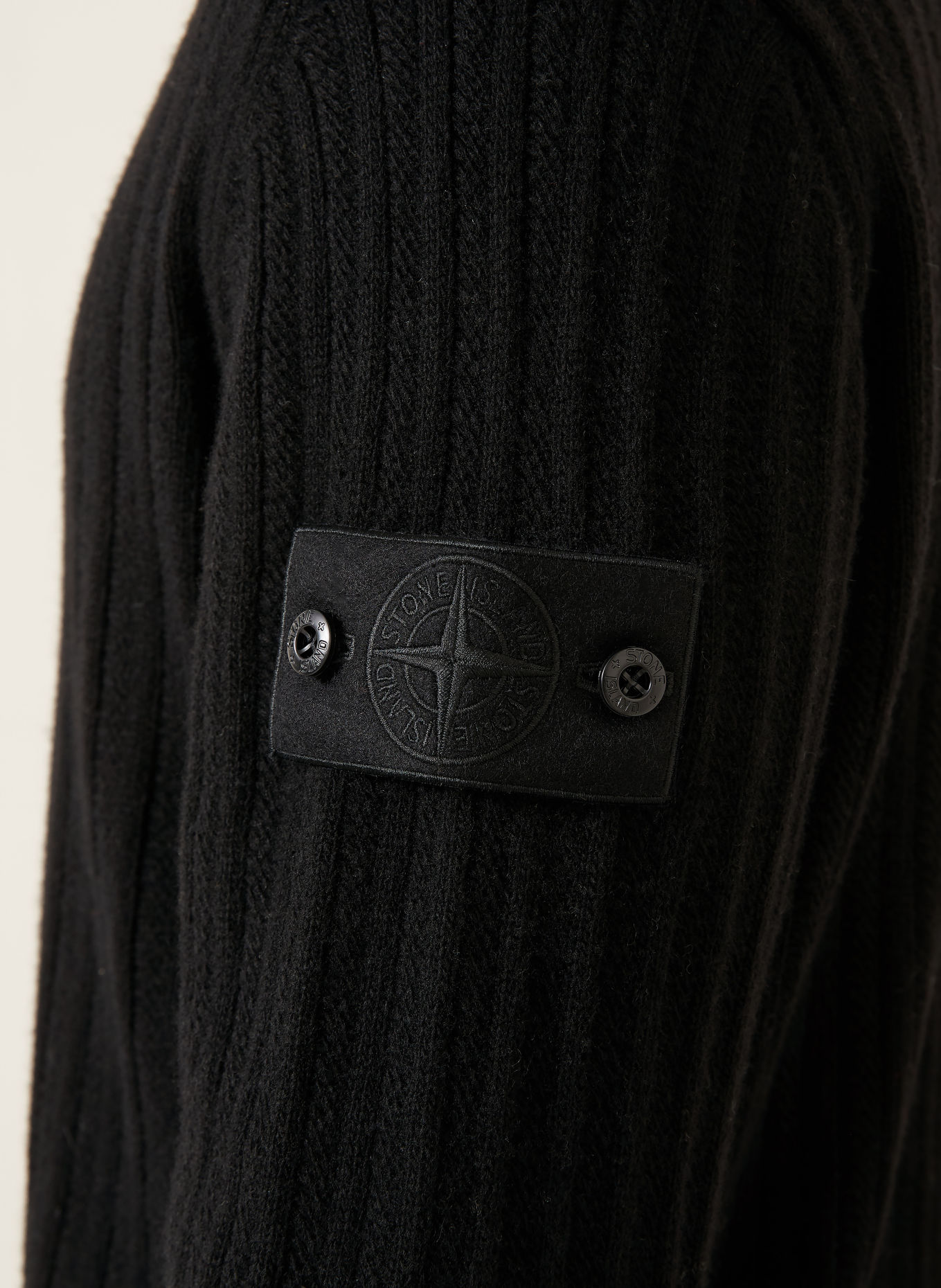 STONE ISLAND GHOST Cardigan: BLACK