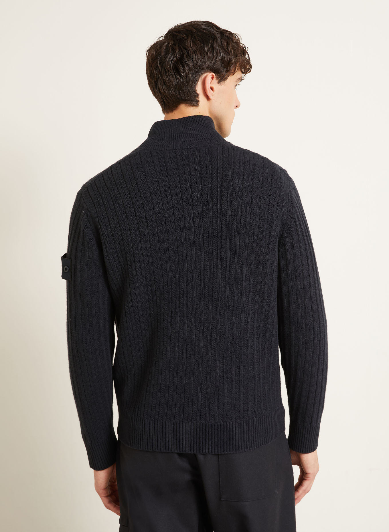 STONE ISLAND Strickjacke GHOST: SCHWARZ