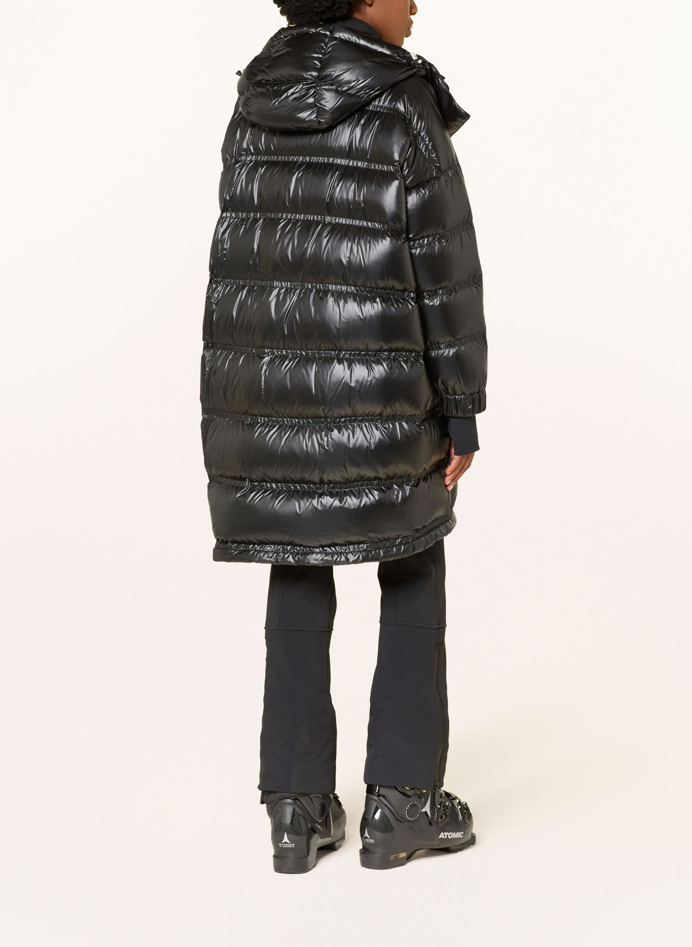 MONCLER GRENOBLE Donsmantel ROCHELAIRS met afneembare capuchon: ZWART