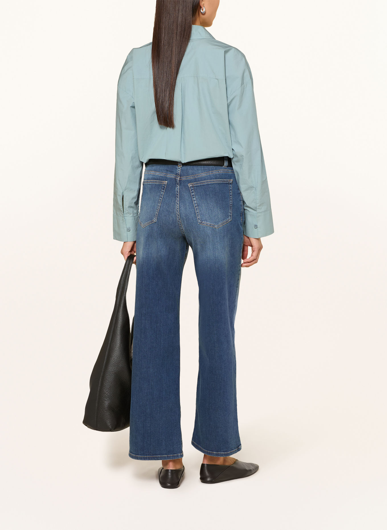 OPUS PANTS Hemdbluse FADY: BLAUGRAU
