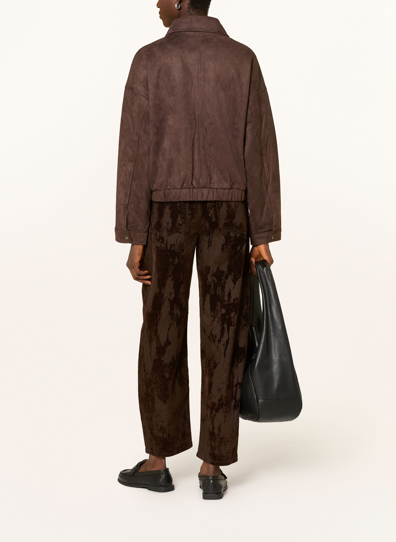 OPUS PANTS Barrel Jeans MARI COSMO mit Samt: 20040 affogato
