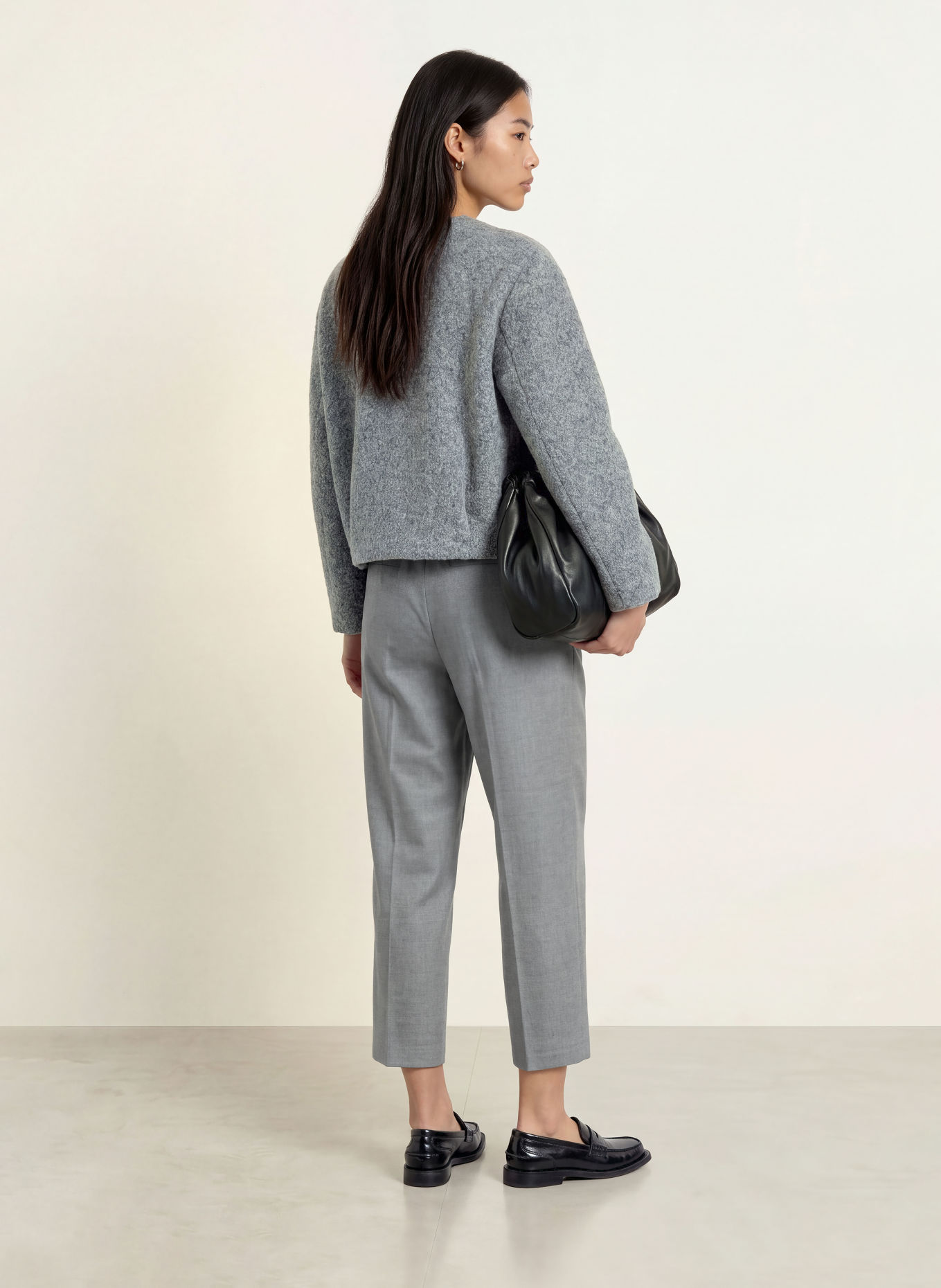 OPUS PANTS 7/8 broek LESSIEH: GRIJS