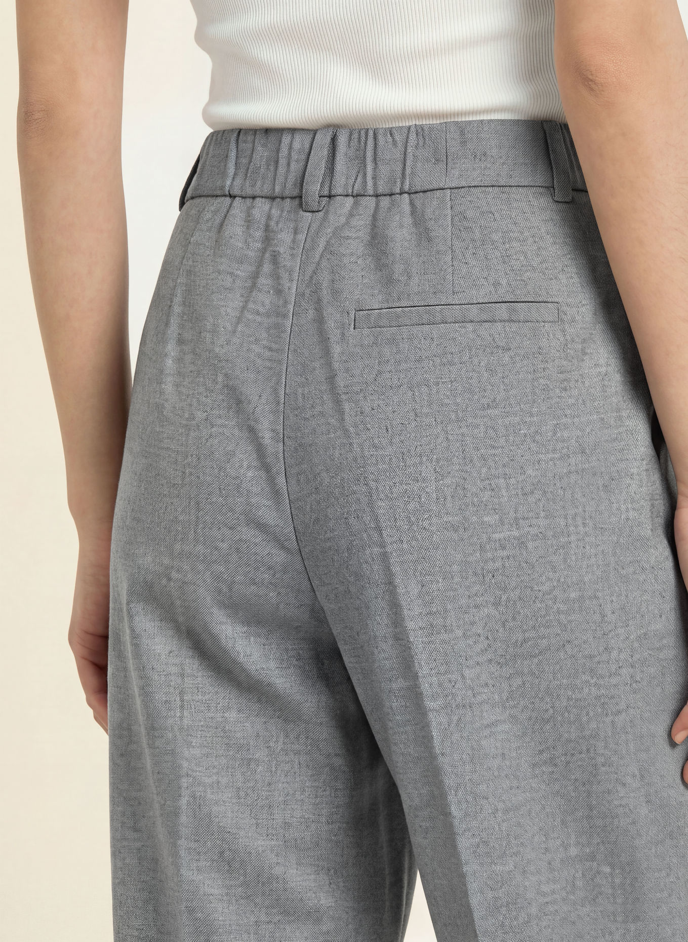 OPUS PANTS 7/8 broek LESSIEH: GRIJS