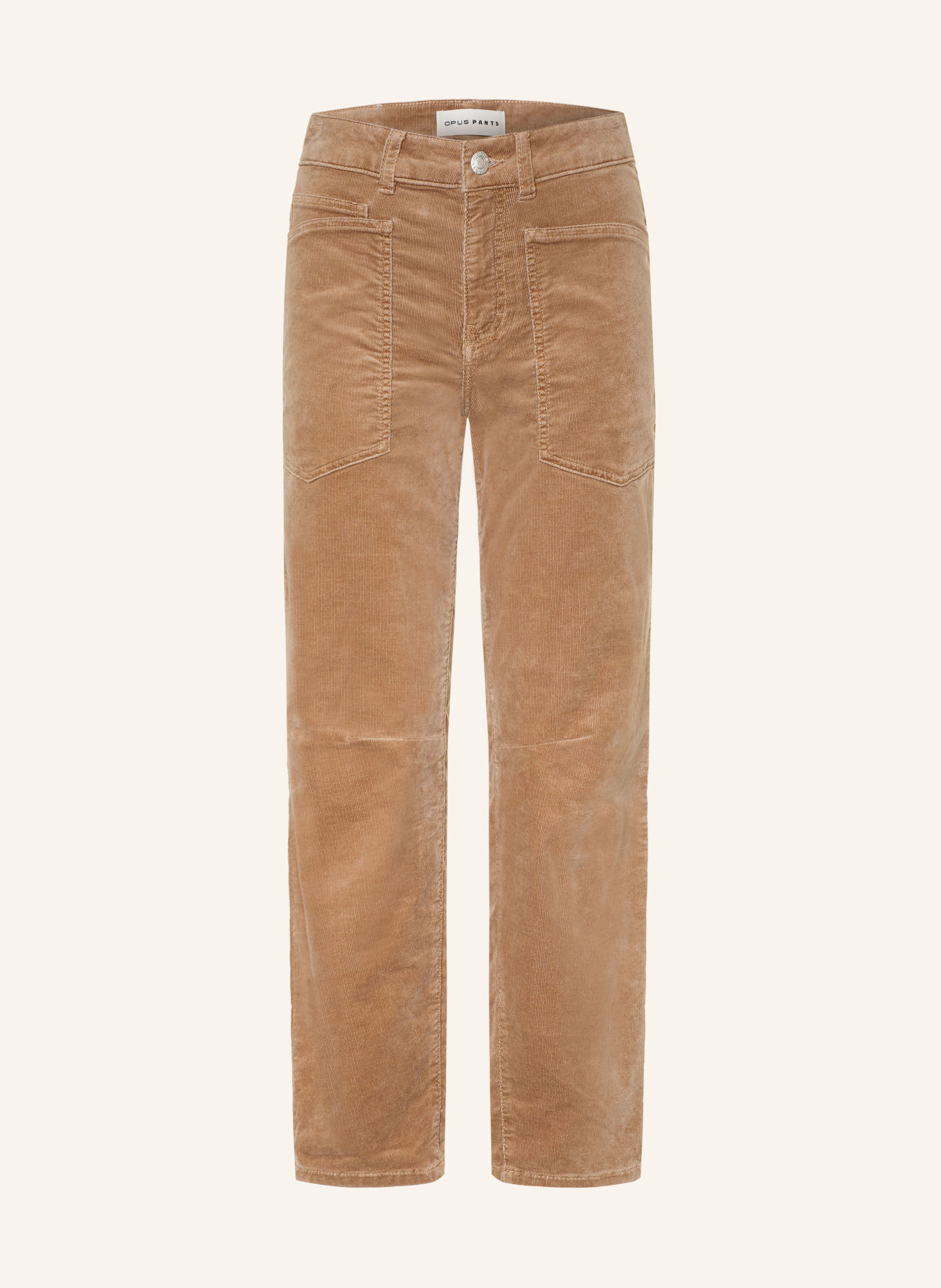 OPUS PANTS Cordbroek MELLY BREEZE: LICHTBRUIN
