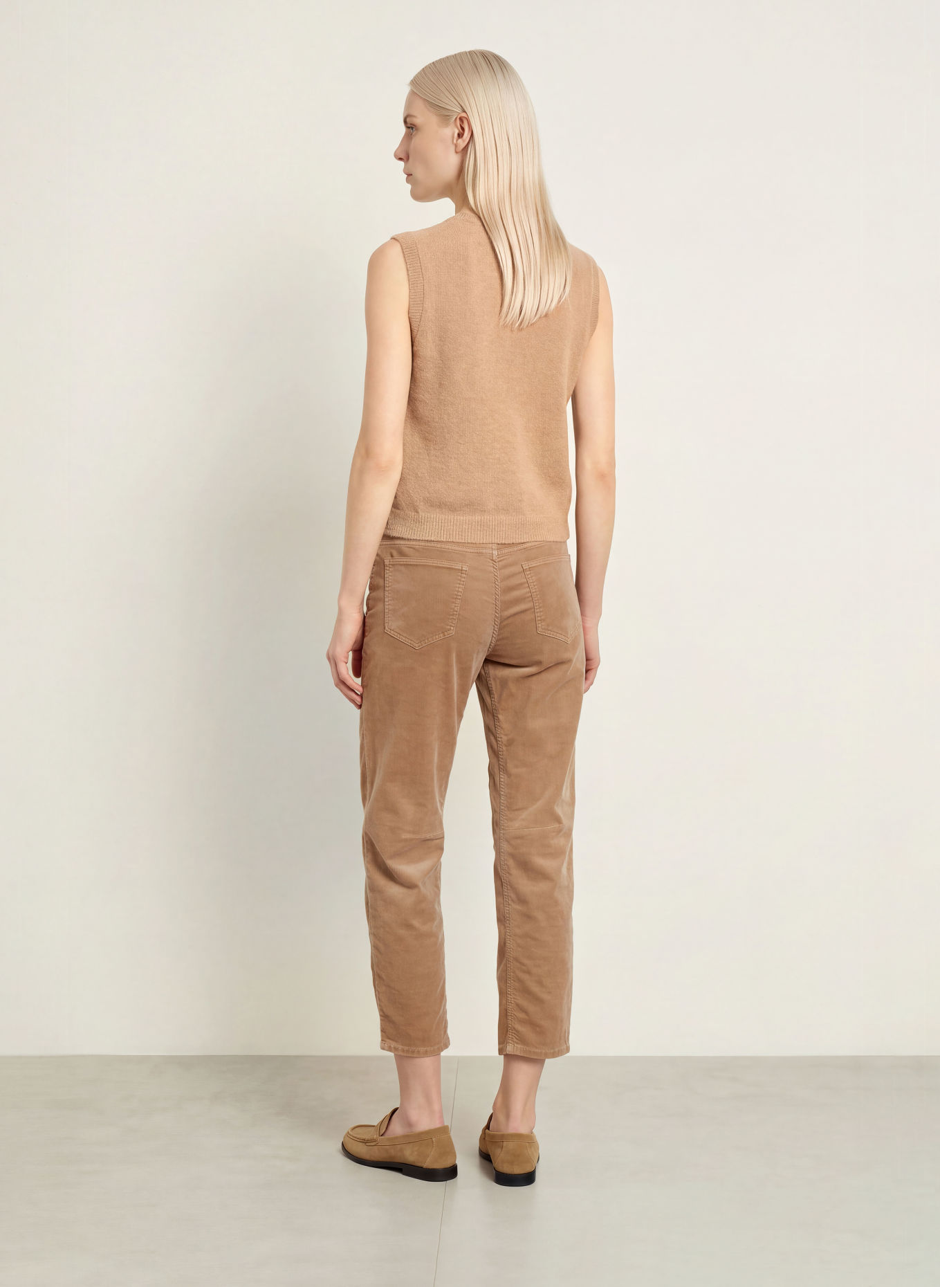 OPUS PANTS Cordbroek MELLY BREEZE: LICHTBRUIN