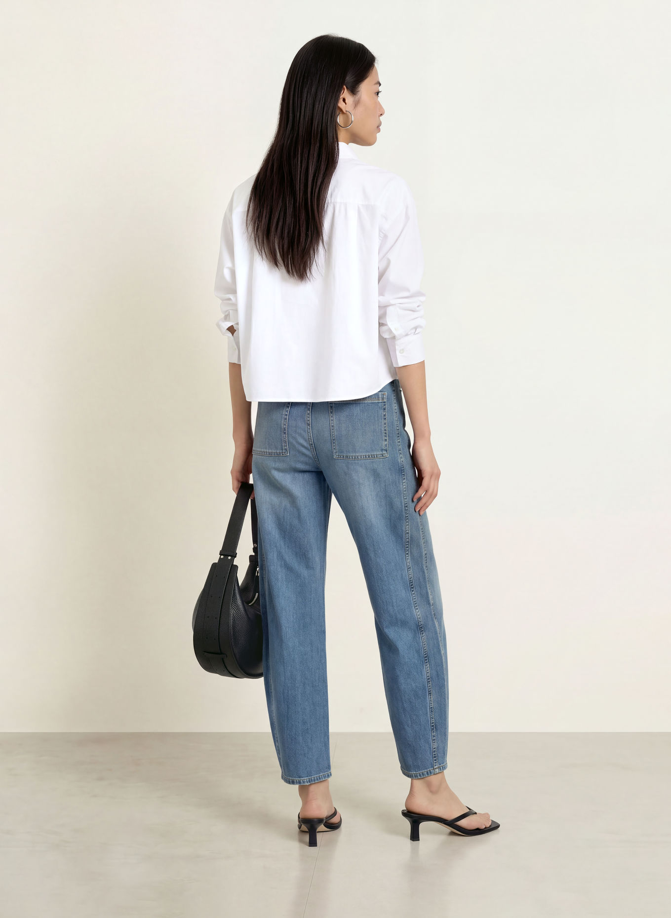 OPUS PANTS Jean barrel MARI VEGA: 70370 mid blue