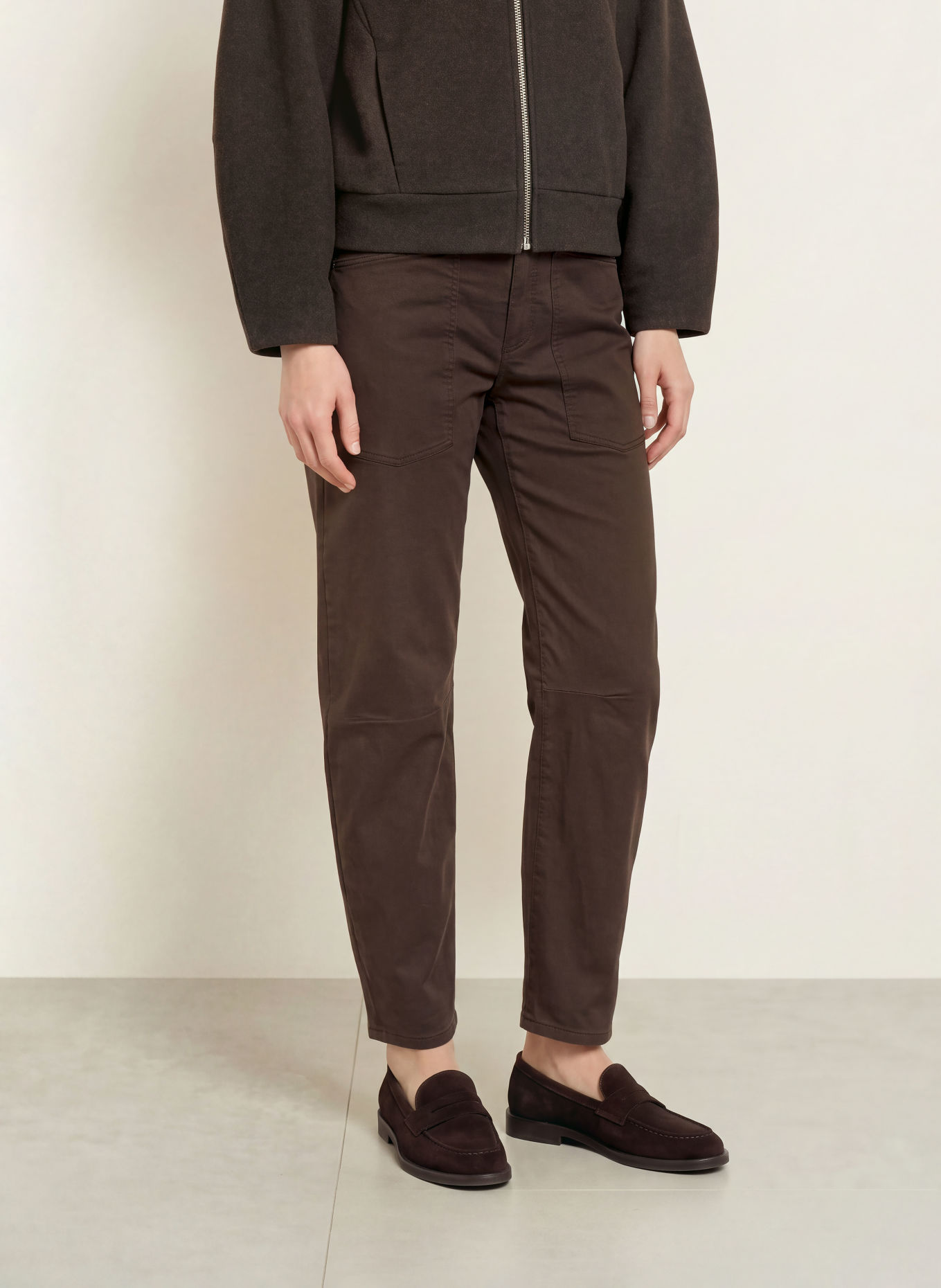 OPUS PANTS Barrel Jeans LISANA: 20040 affogato
