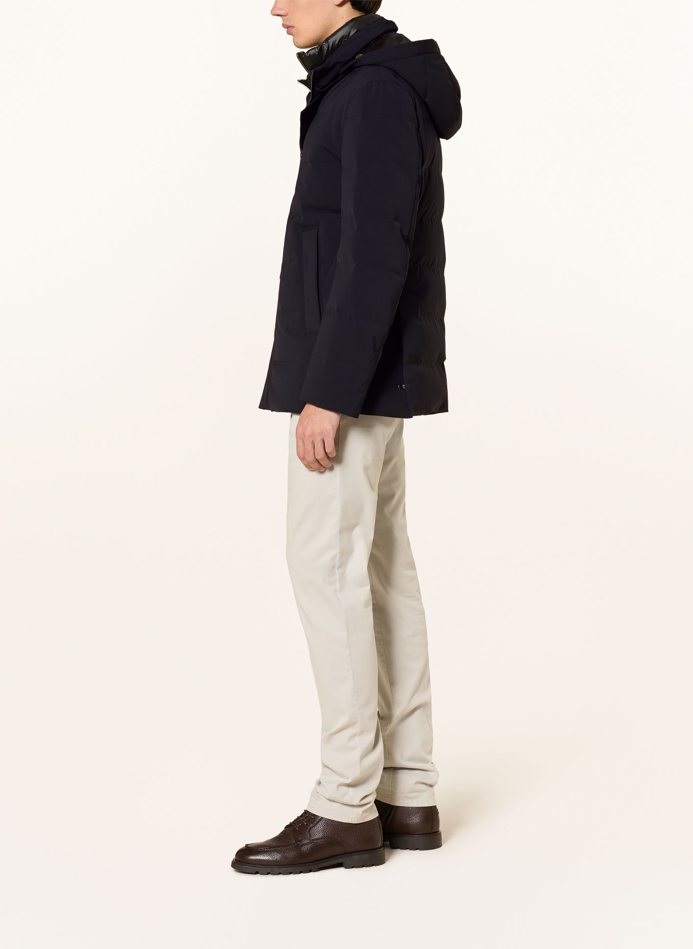 Montecore Daunenjacke mit herausnehmbarer Blende: DUNKELBLAU