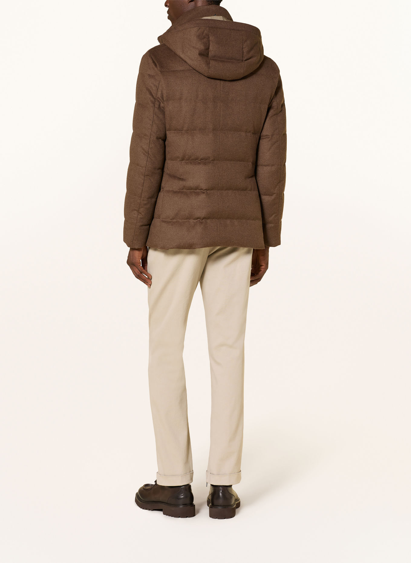 Montecore Daunenjacke mit herausnehmbarer Blende: BRAUN