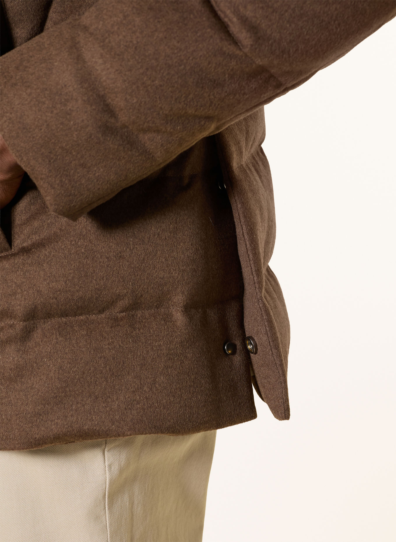 Montecore Daunenjacke mit herausnehmbarer Blende: BRAUN