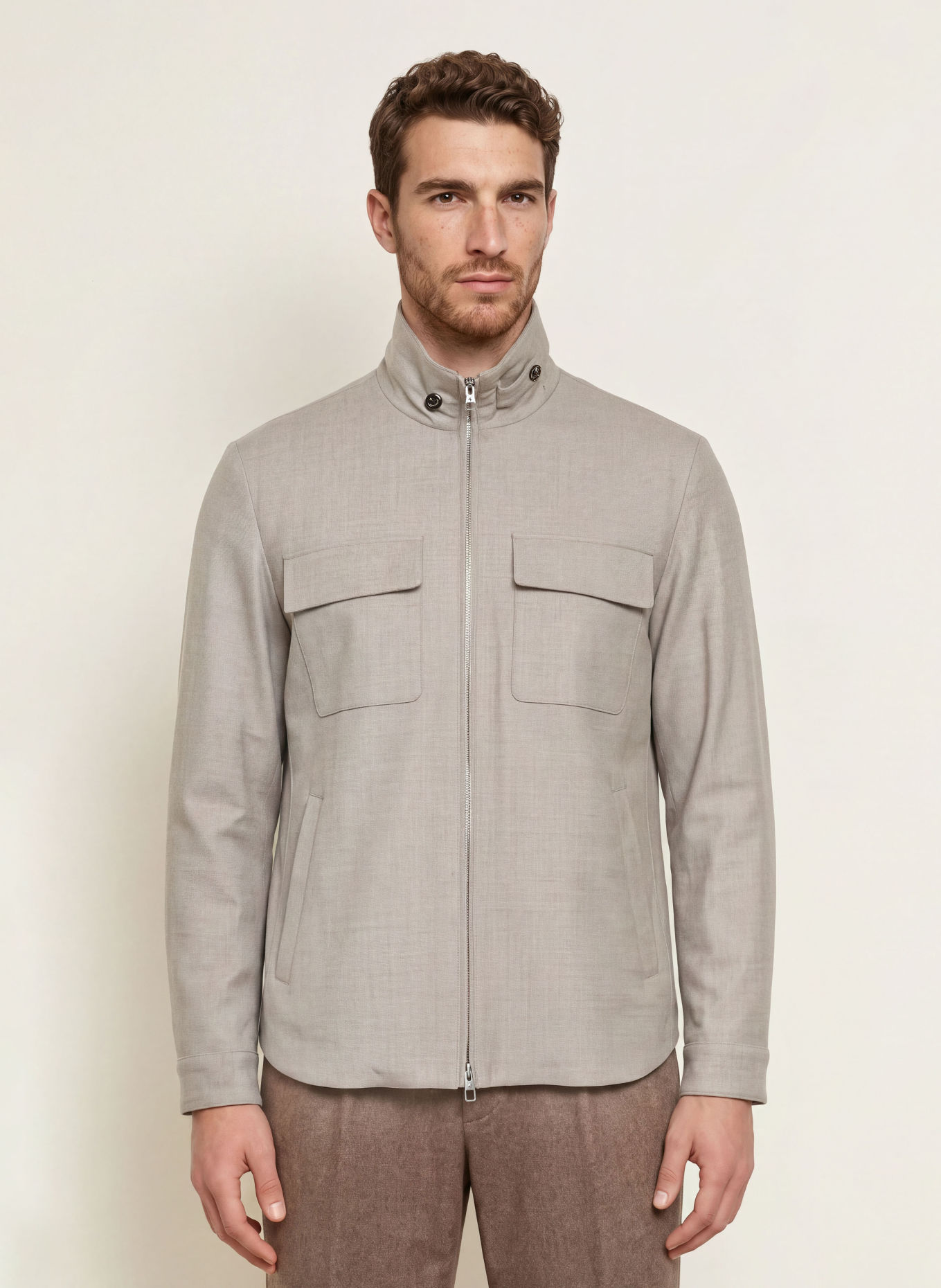 Montecore Flanel Overshirt: GRAY