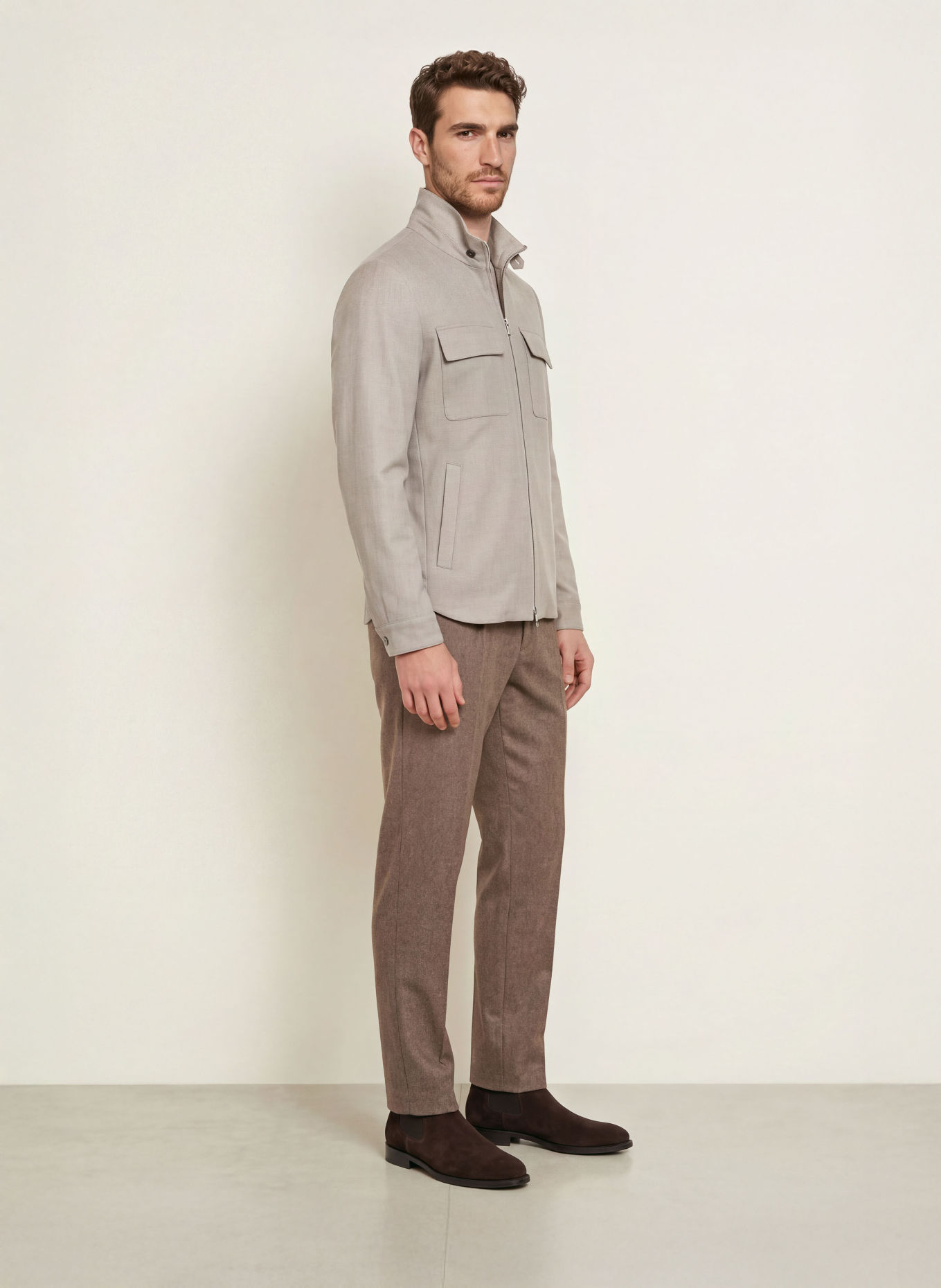 Montecore Flanel Overshirt: GRAY