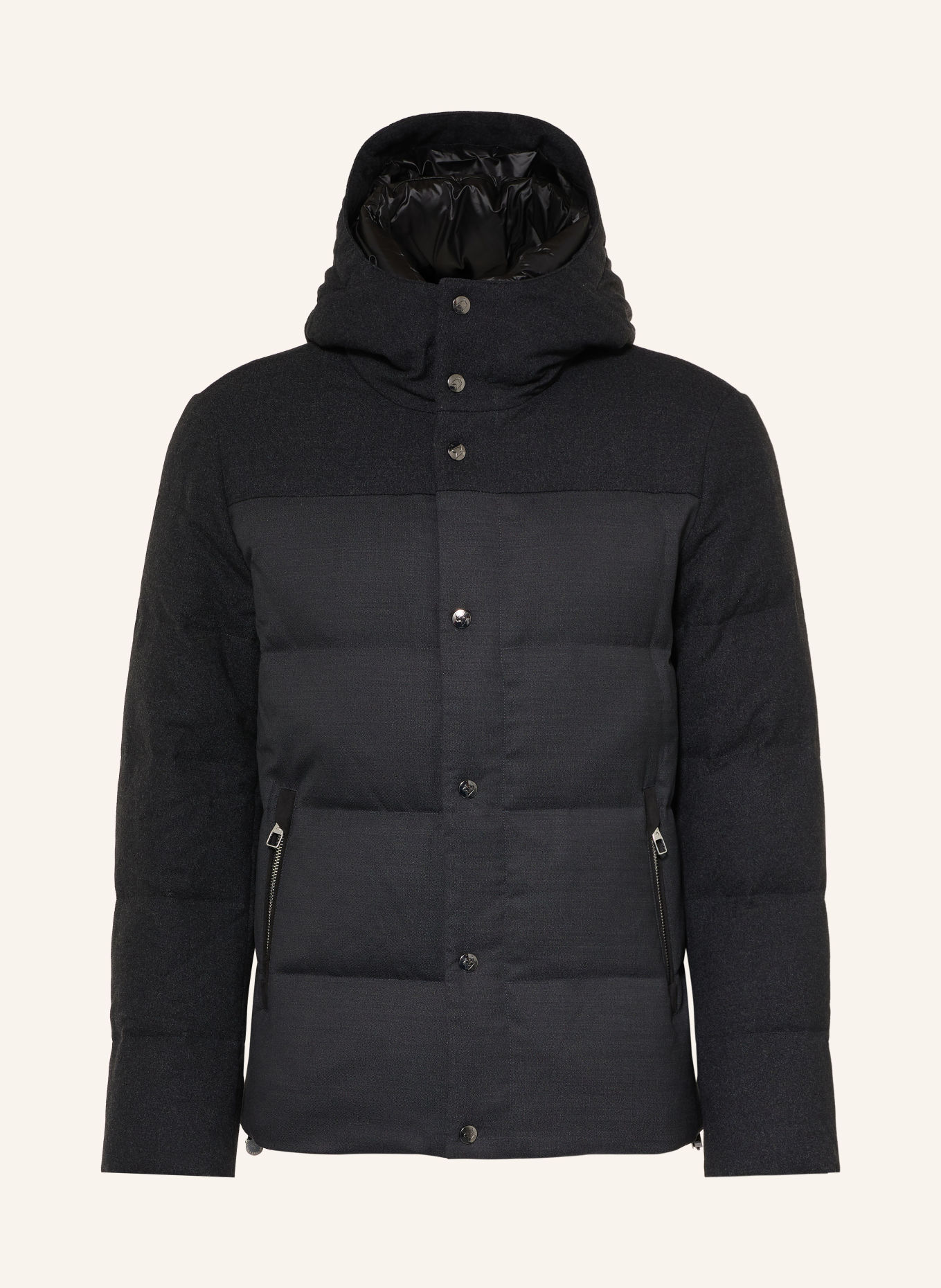 Montecore Down jacket in a blend of materials: DARK GRAY
