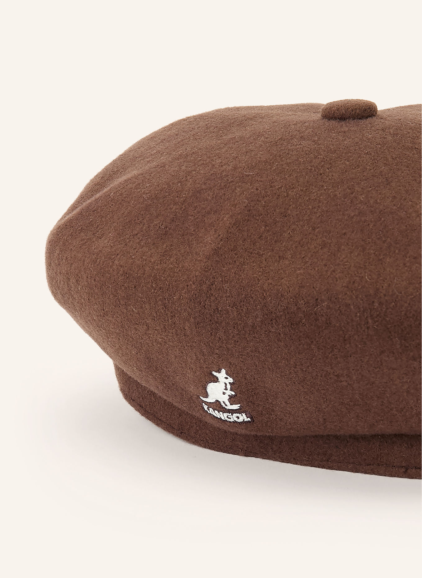KANGOL Kaszkiet SPITFIRE: CIEMNOBRĄZOWY / ECRU