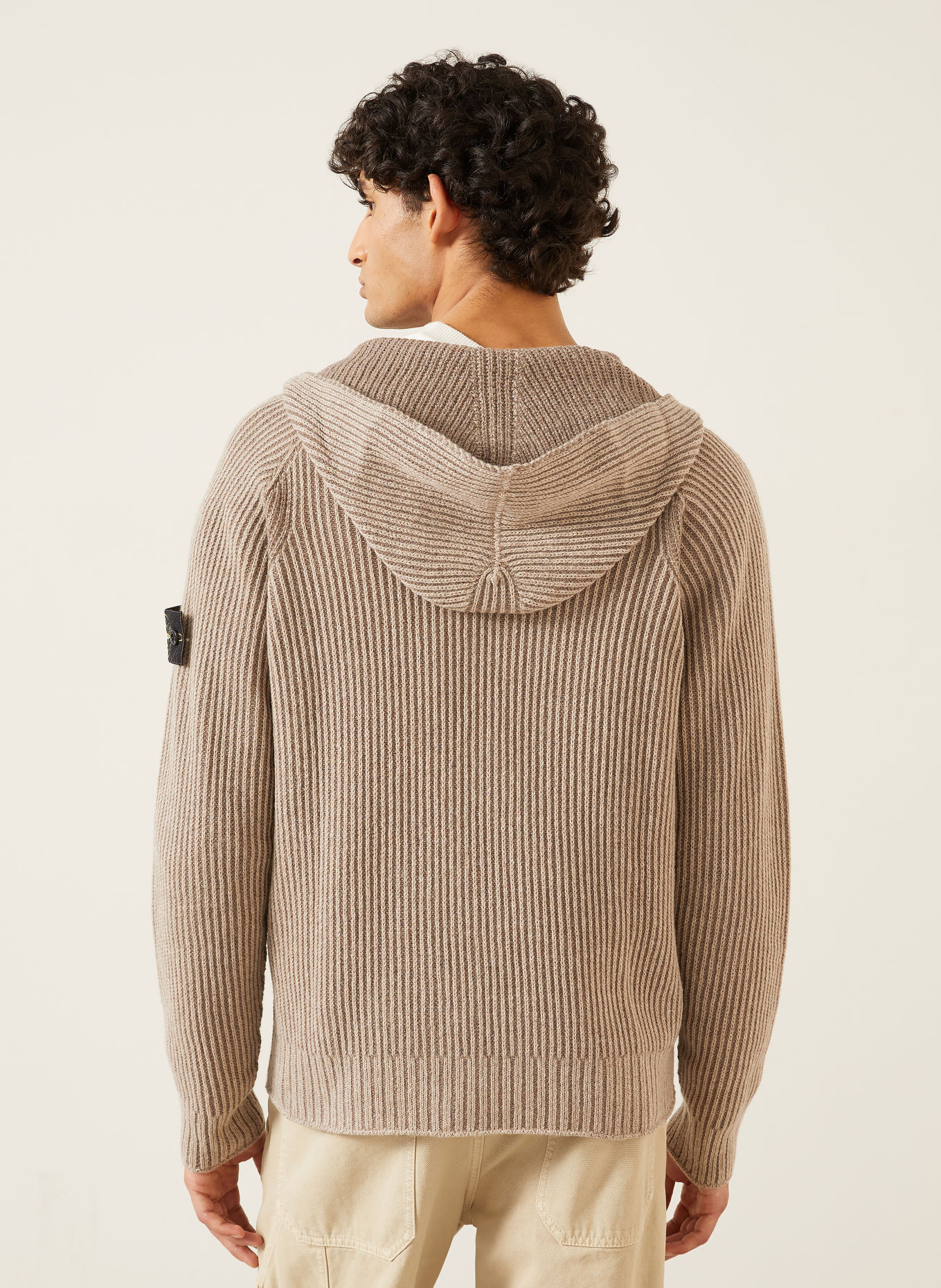 STONE ISLAND Reversible Cardigan: BEIGE