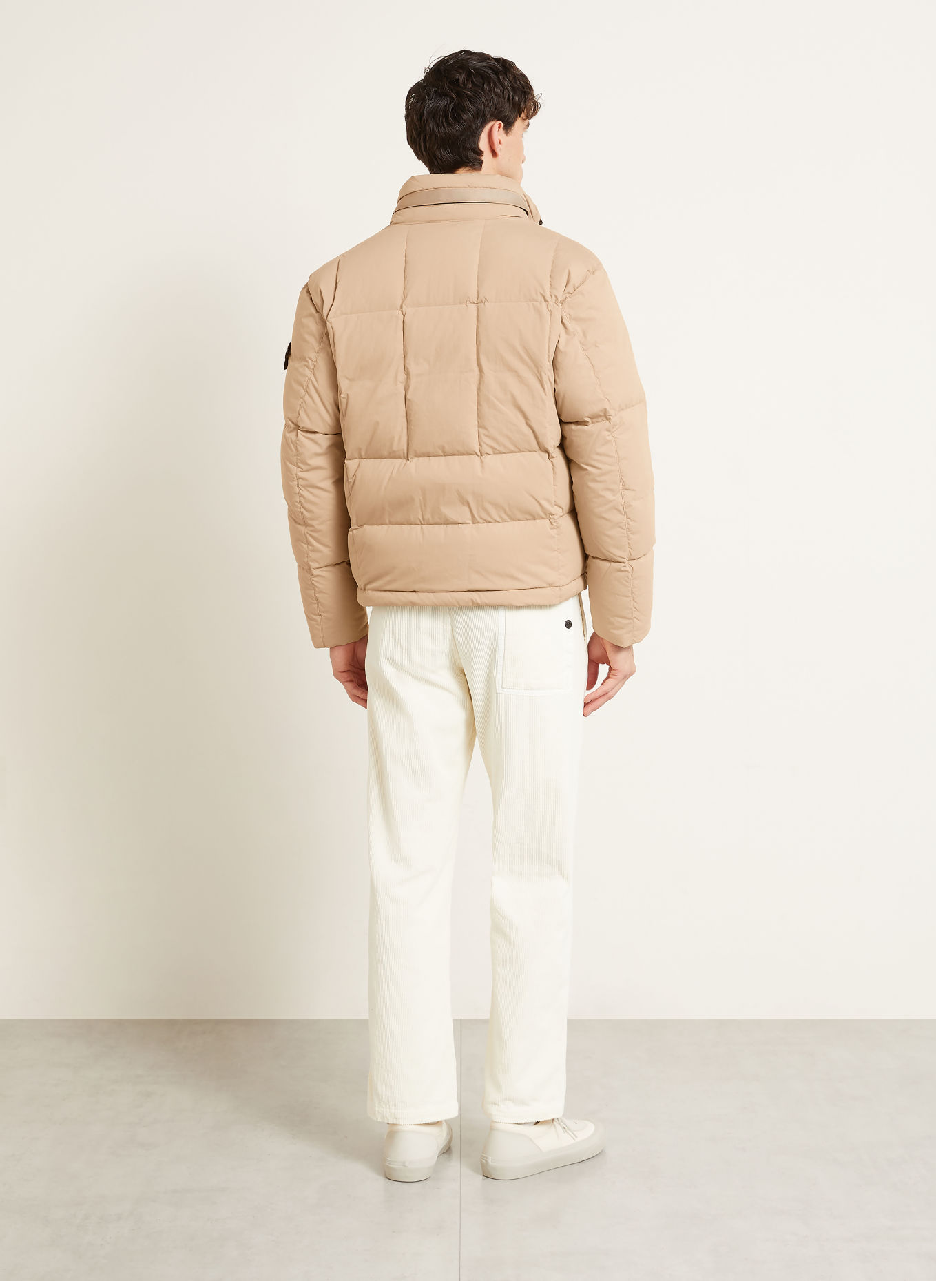 STONE ISLAND Down jacket: BEIGE