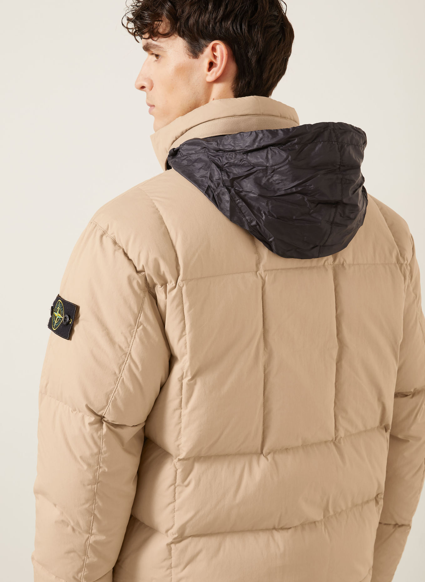 STONE ISLAND Down jacket: BEIGE