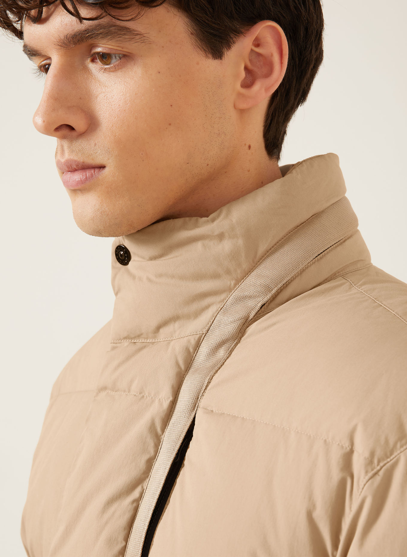 STONE ISLAND Down jacket: BEIGE
