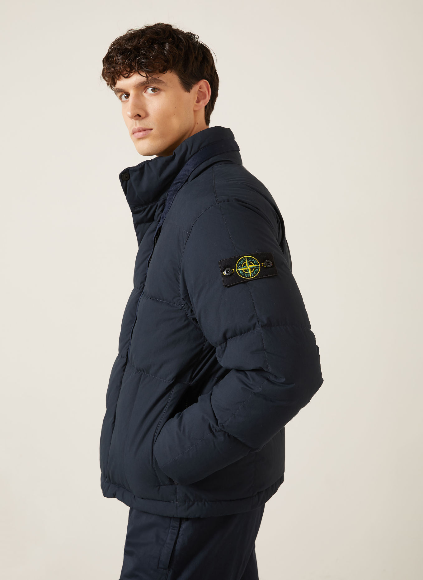 STONE ISLAND Péřové bundy: TMAVĚ MODRÁ