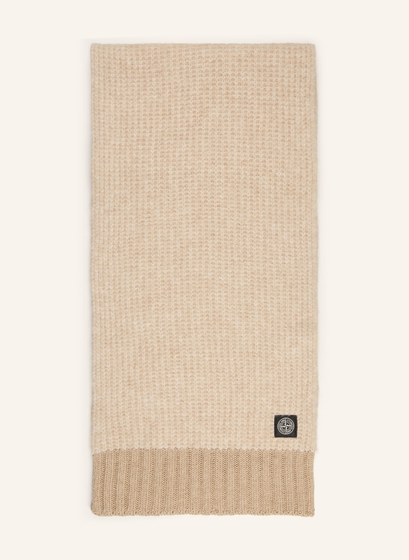 STONE ISLAND Halstørklæde med alpaka: CREME / BEIGE