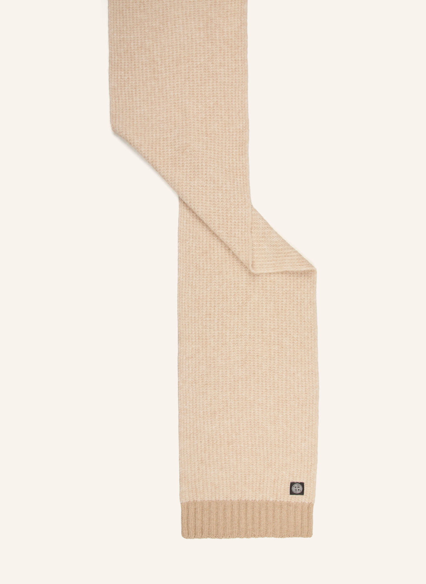 STONE ISLAND Halstørklæde med alpaka: CREME / BEIGE