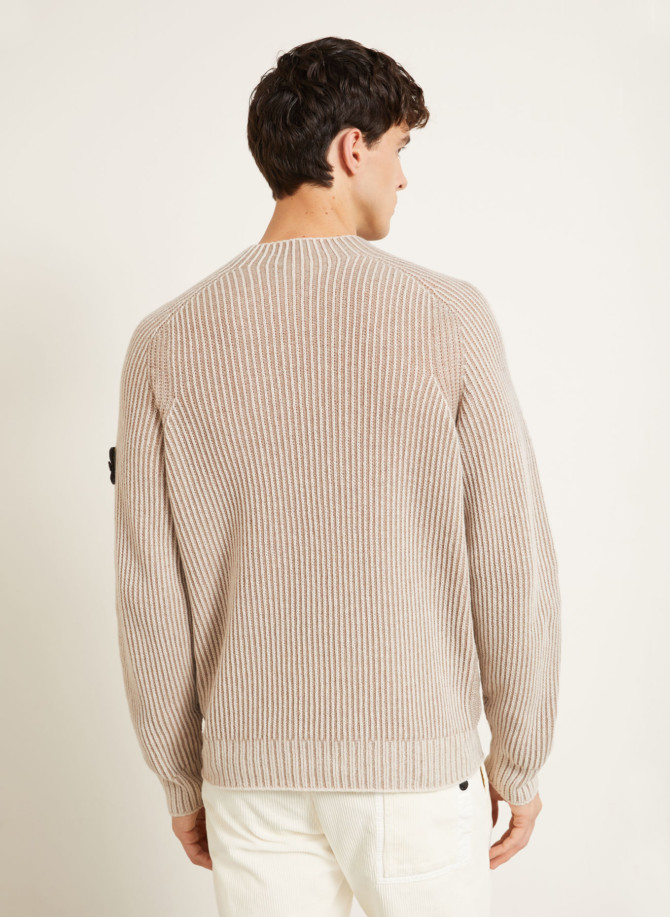 STONE ISLAND Cashmere Sweater: BEIGE