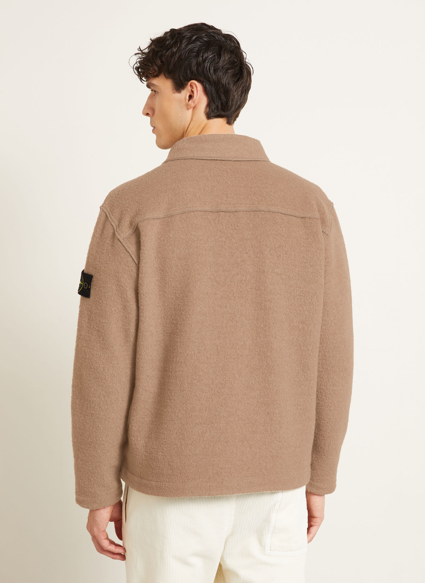 STONE ISLAND Bouclé overshirt: TAUPE