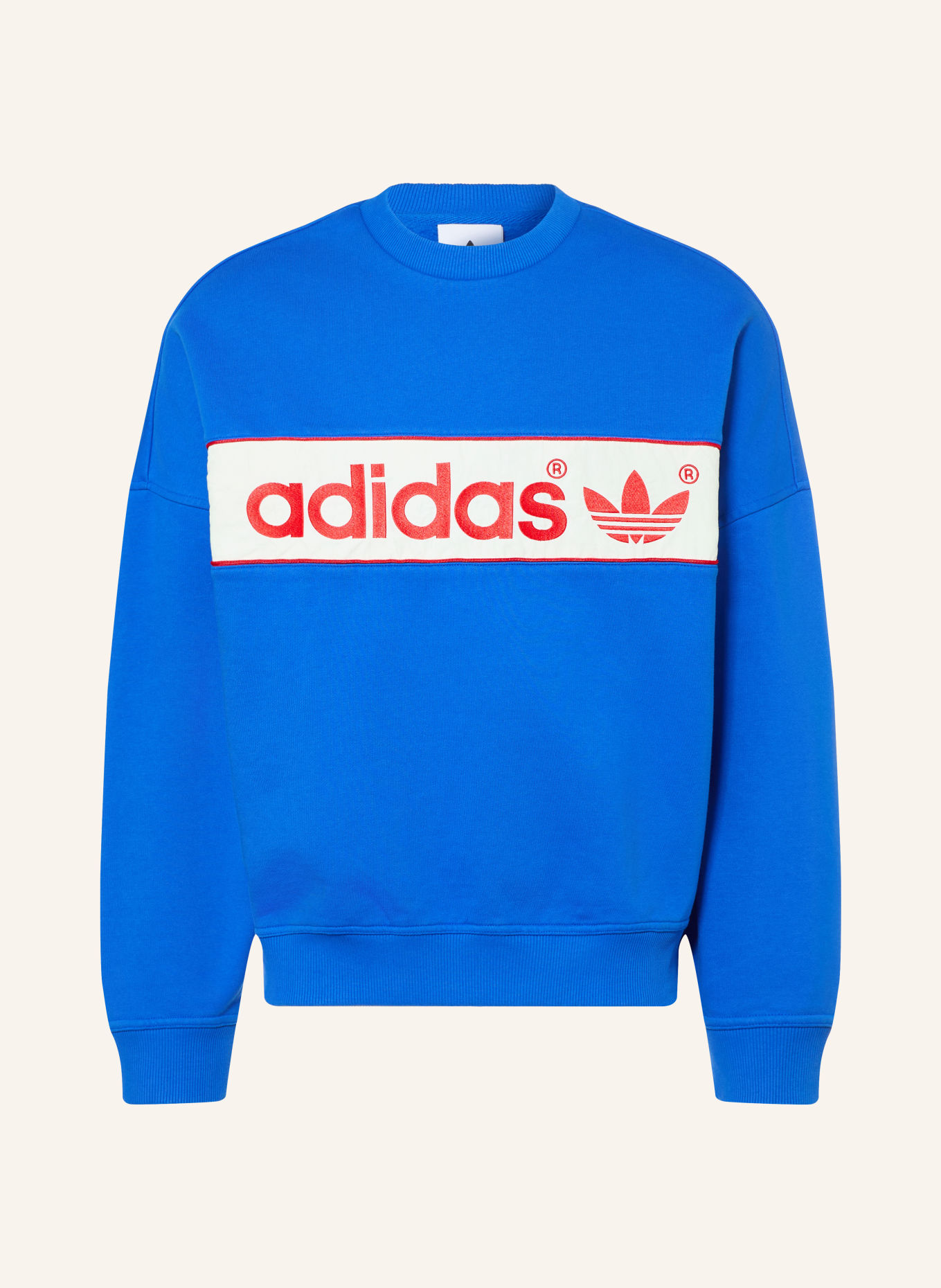 adidas Originals Sweatshirt BLOCK: BLAU / ROT / WEISS