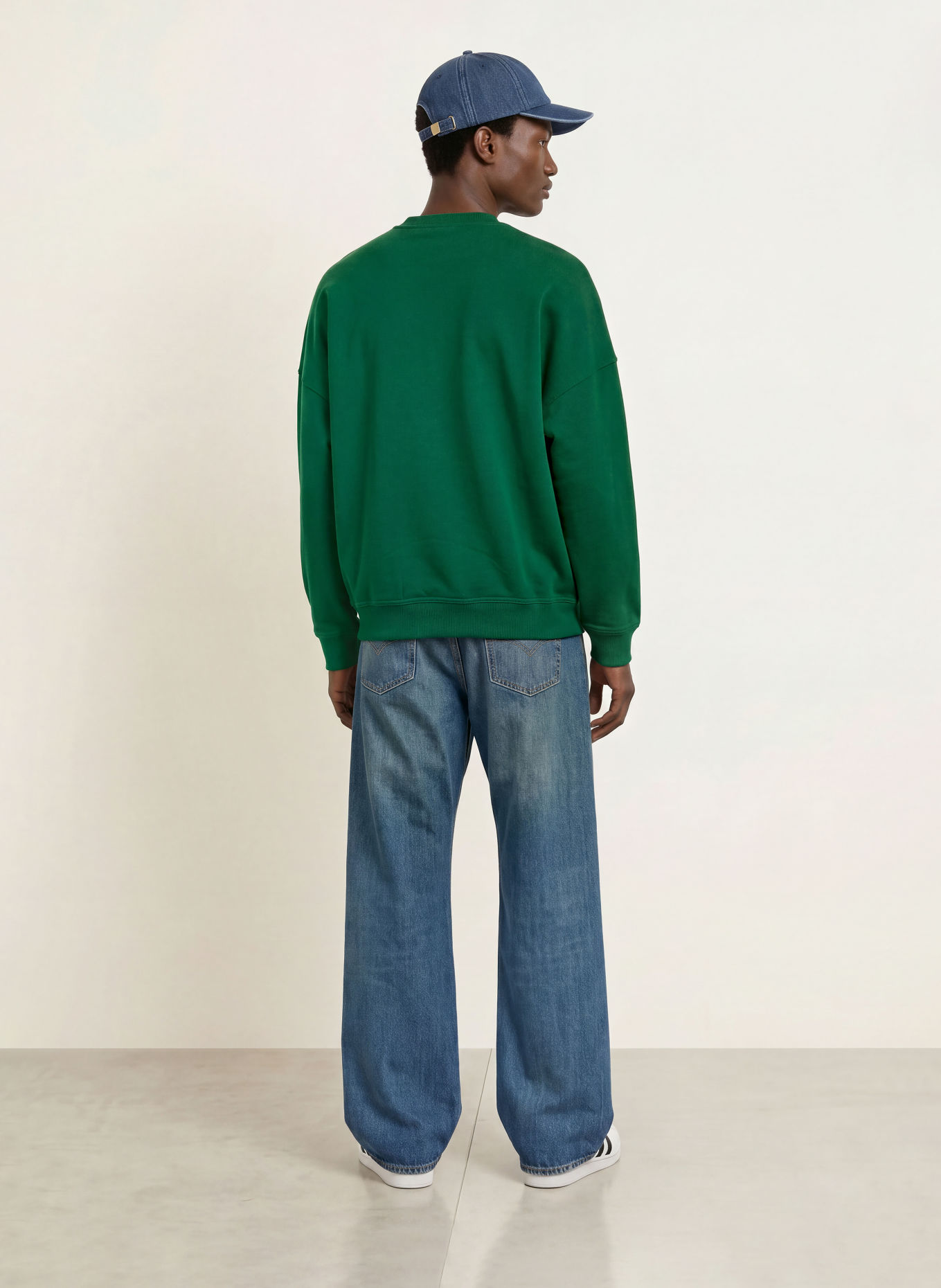 adidas Originals Sweatshirt BLOCK: DUNKELGRÜN / ROT / WEISS