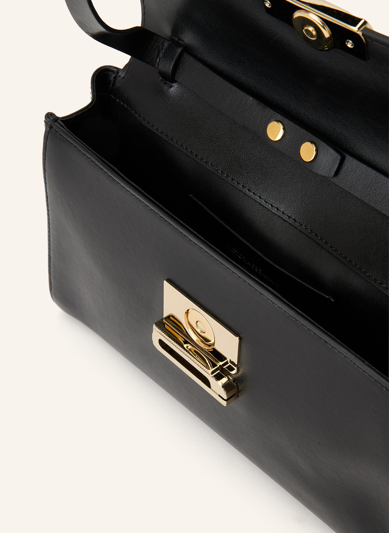 VICTORIA BECKHAM Schultertasche DORIAN: SCHWARZ / GOLD