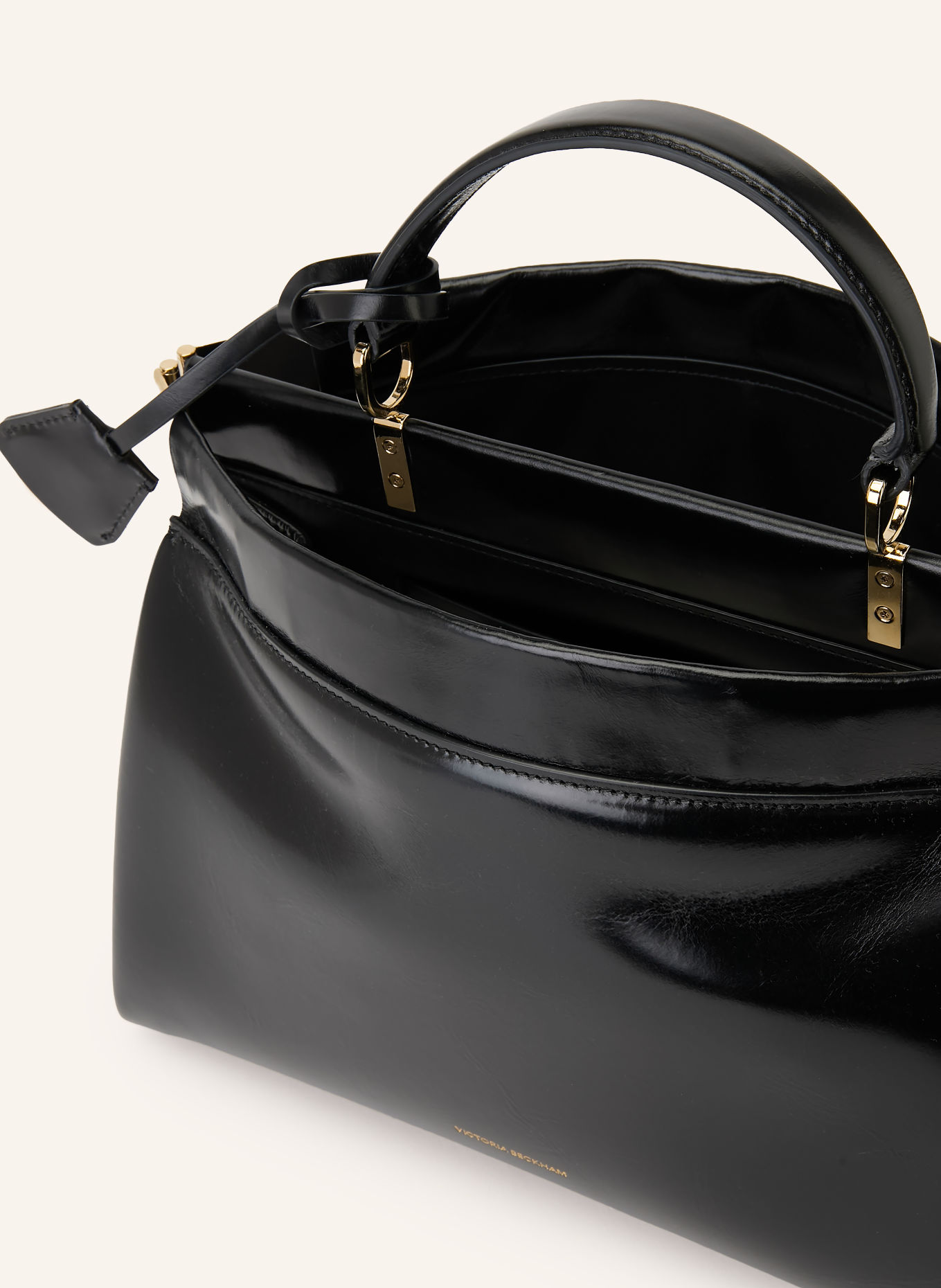 VICTORIA BECKHAM Handtasche SLOANE: SCHWARZ / GOLD