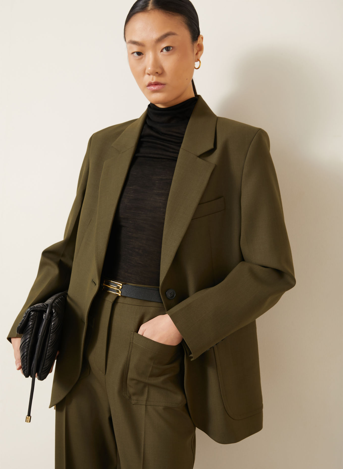 VICTORIA BECKHAM Longblazer KATHERINE: OLIV