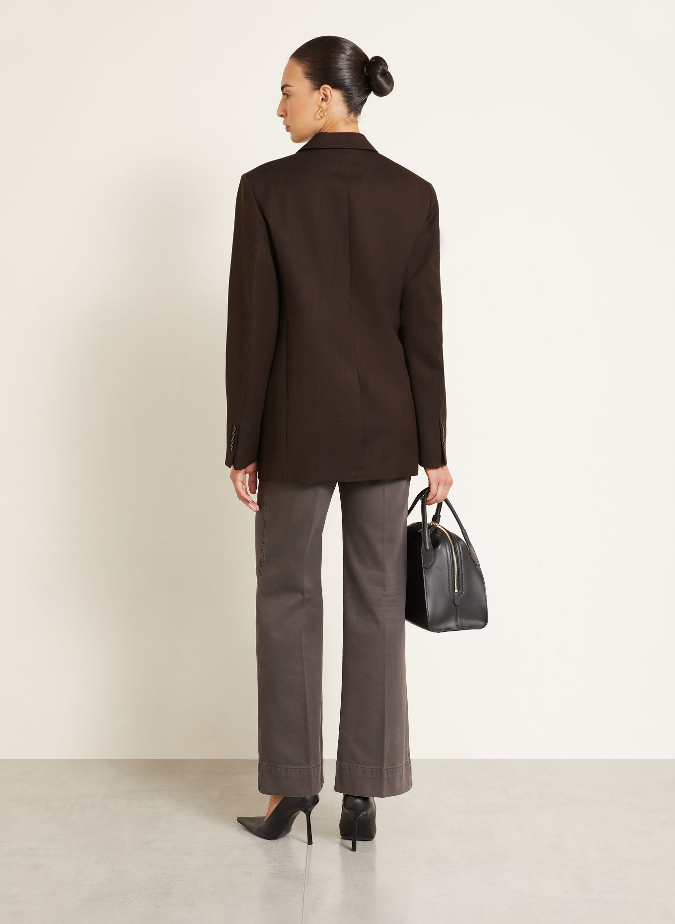 VICTORIA BECKHAM Longblazer: DUNKELBRAUN