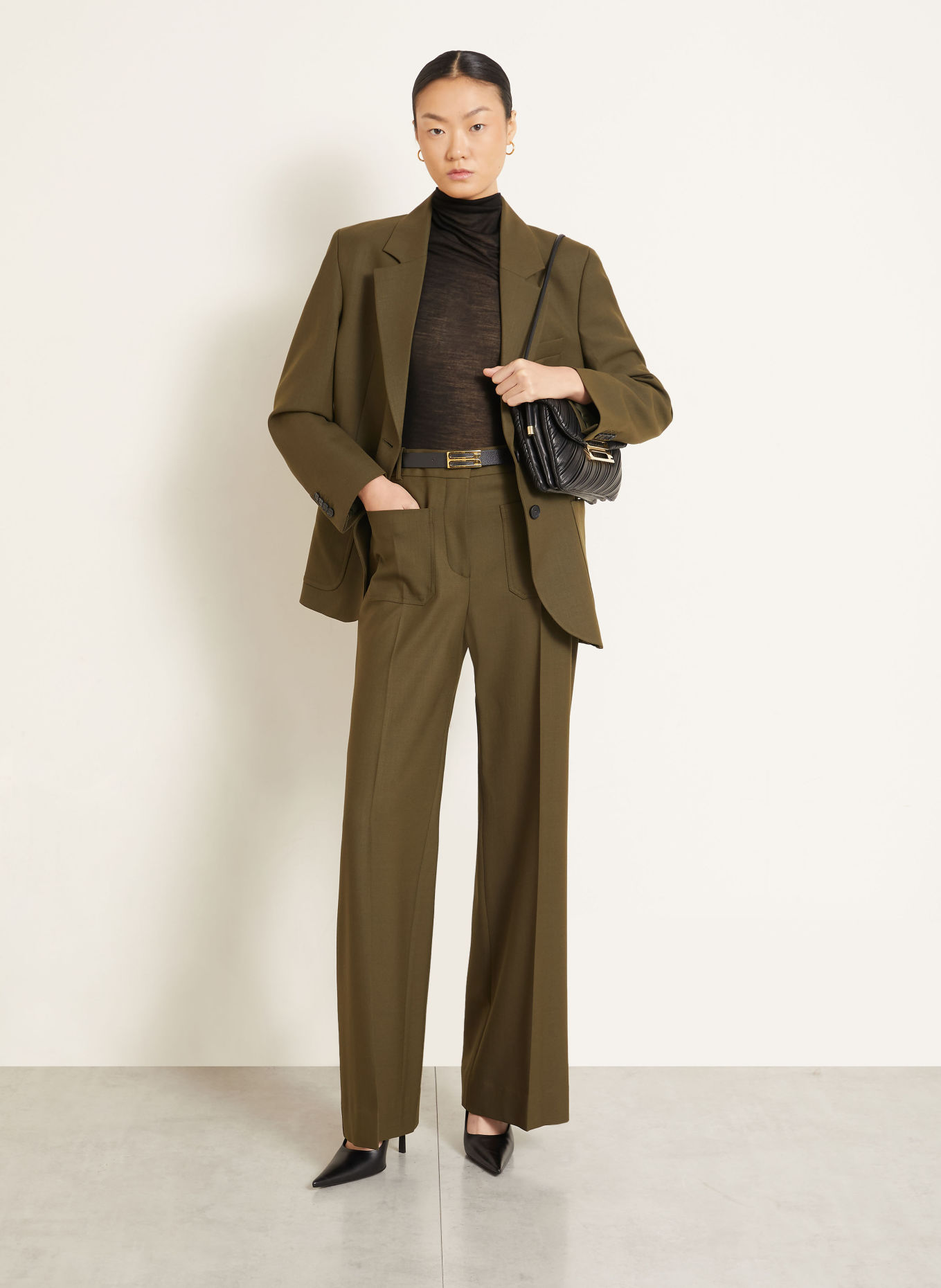 VICTORIA BECKHAM Marlenehose ALINA: OLIV