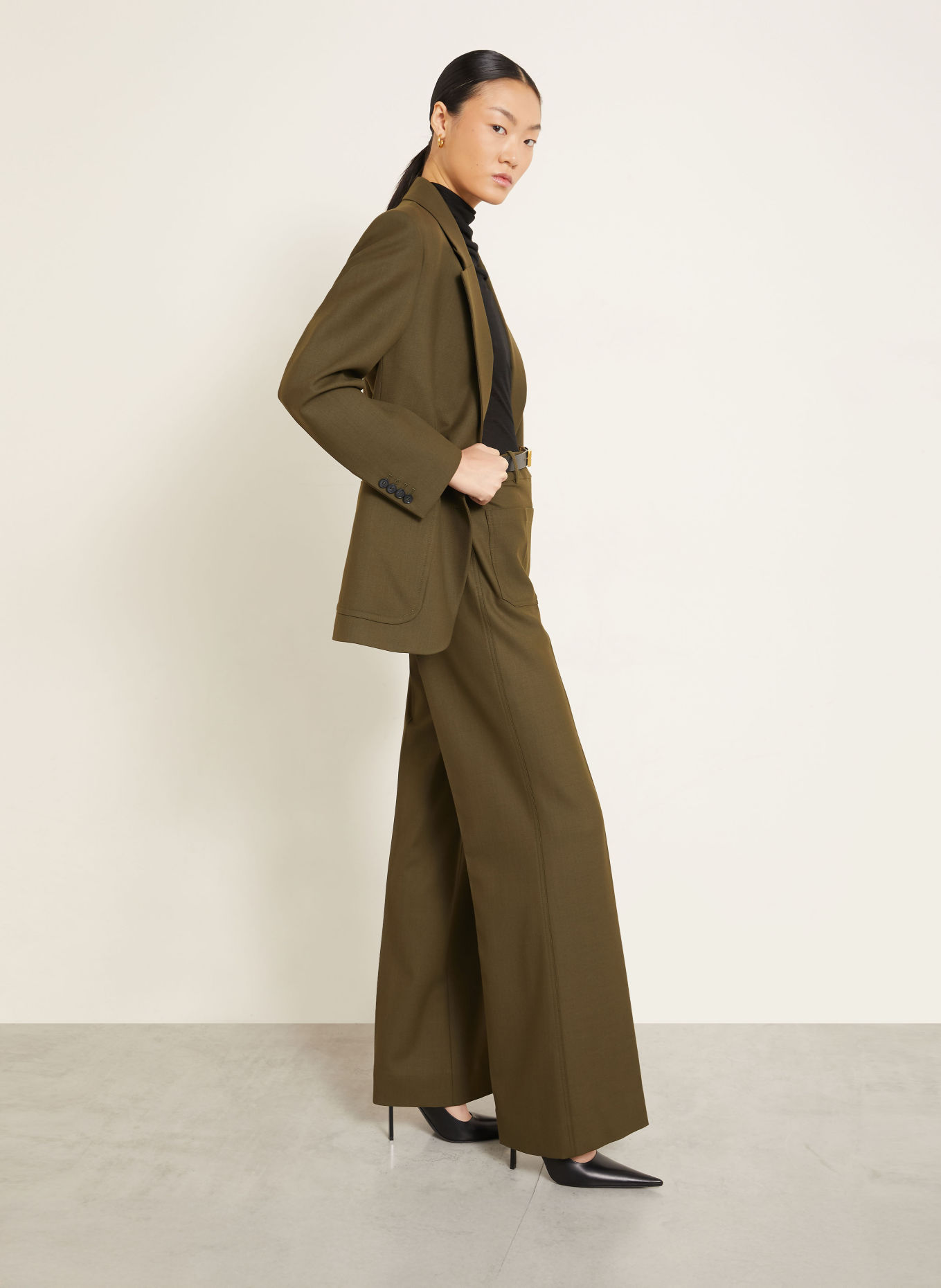 VICTORIA BECKHAM Marlenehose ALINA: OLIV