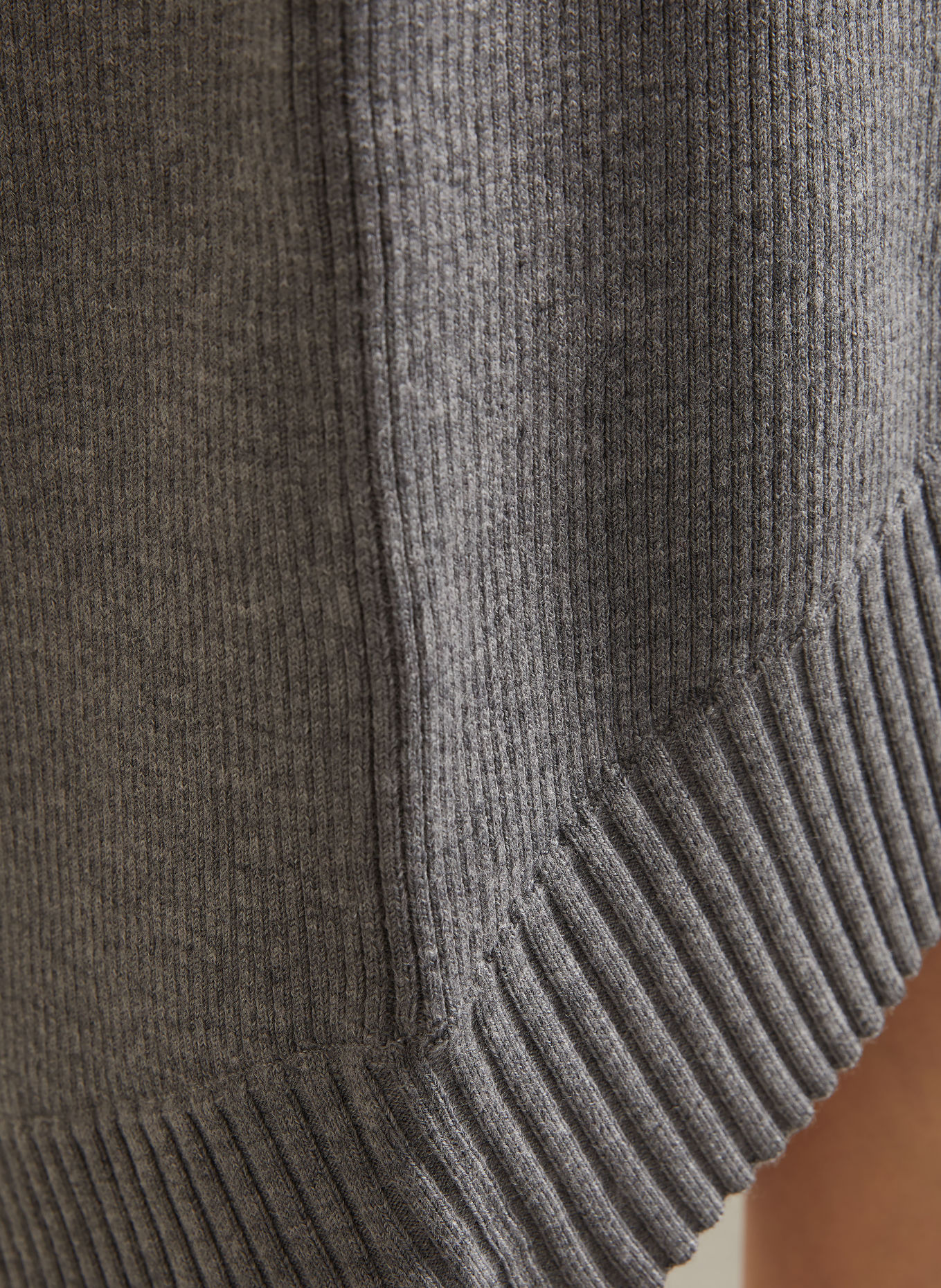 VICTORIA BECKHAM Strickrock mit Merinowolle: GRAU