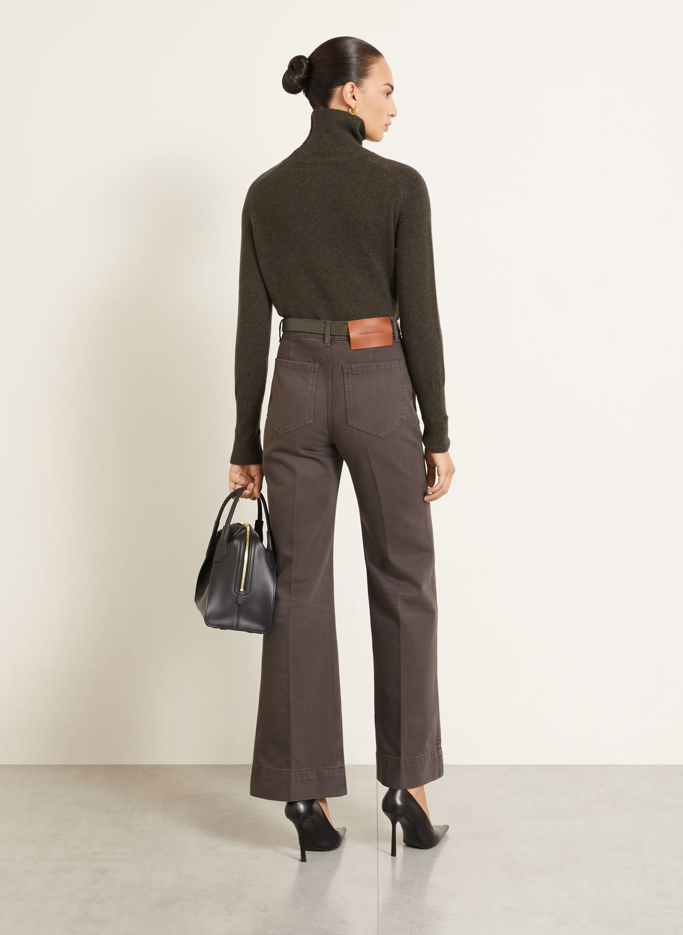 VICTORIA BECKHAM Marlenehose ALINA: DUNKELGRAU