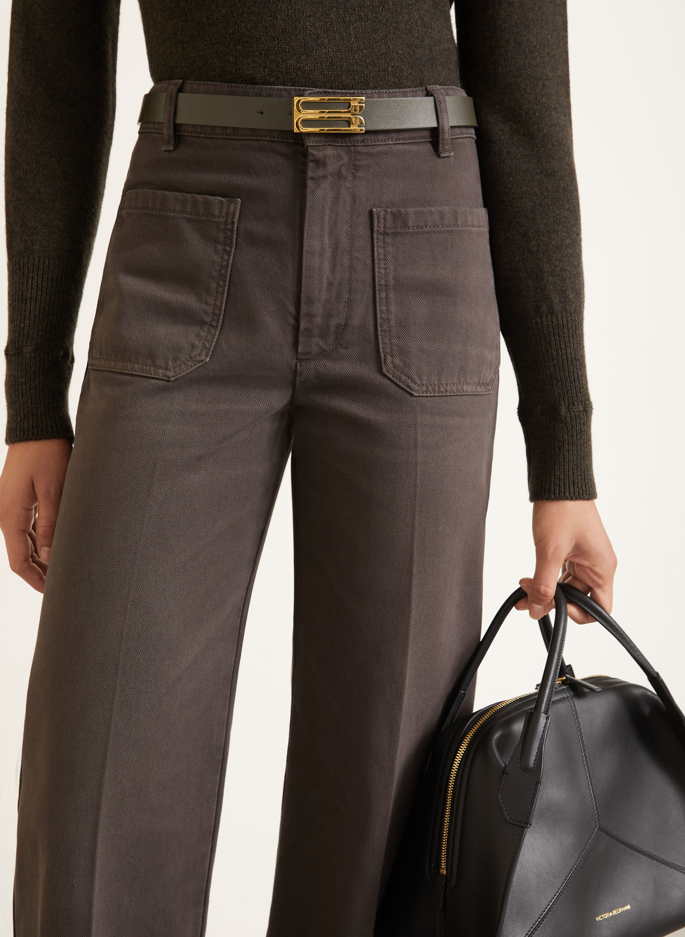 VICTORIA BECKHAM Marlenehose ALINA: DUNKELGRAU