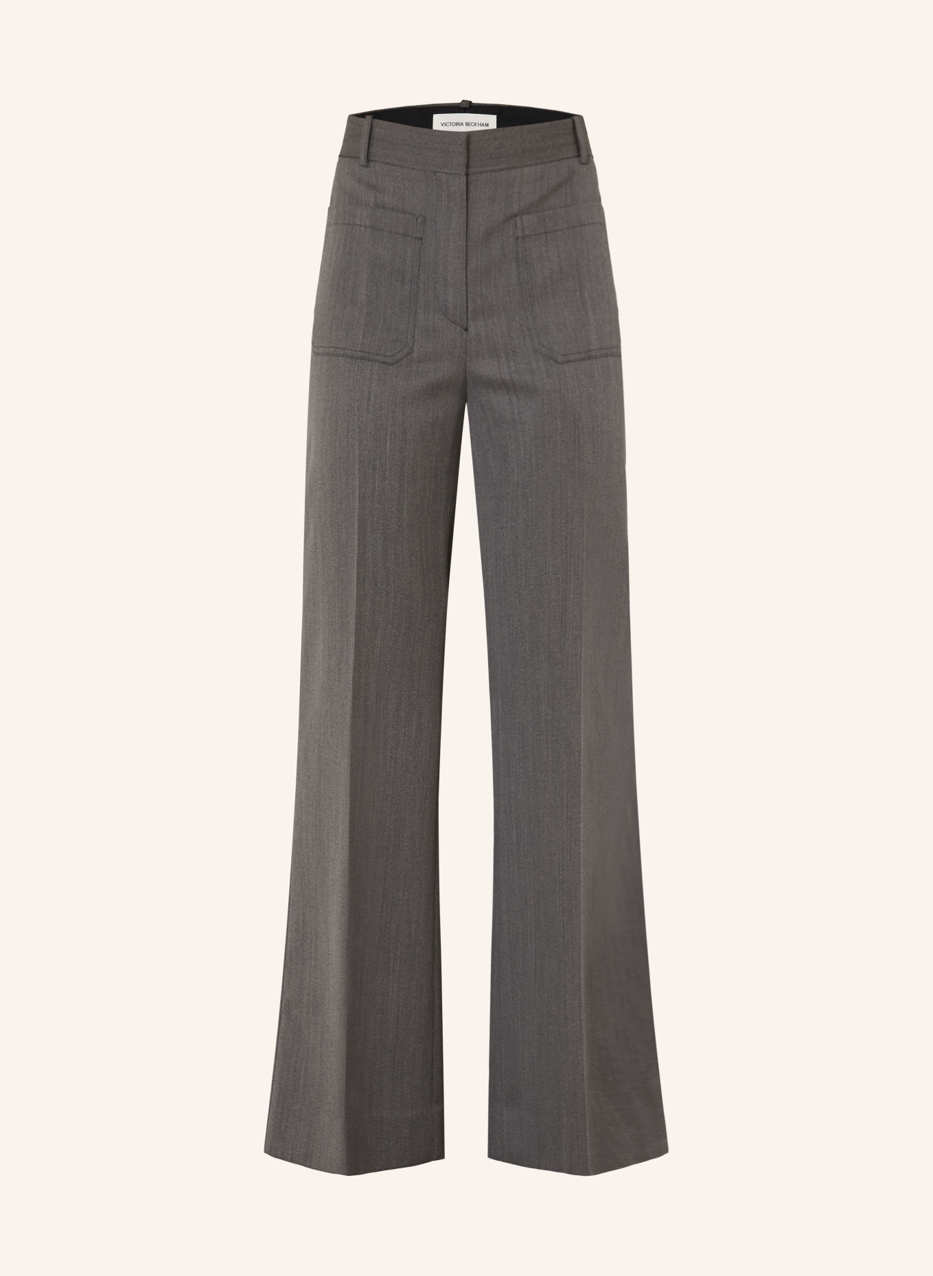 VICTORIA BECKHAM Jean wide leg ALINA: 9985 FOSSIL GREY