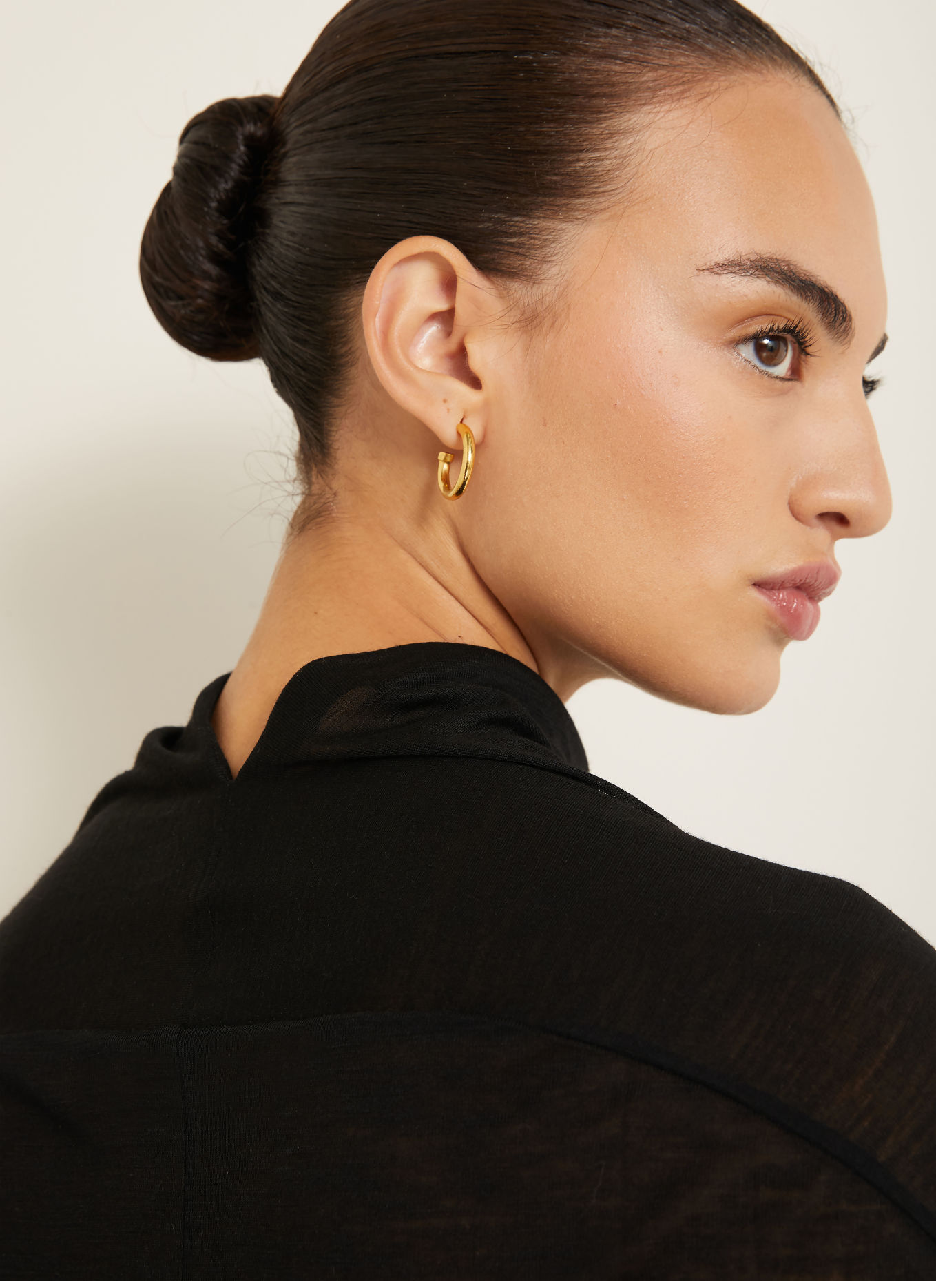 VICTORIA BECKHAM Longsleeve: SCHWARZ