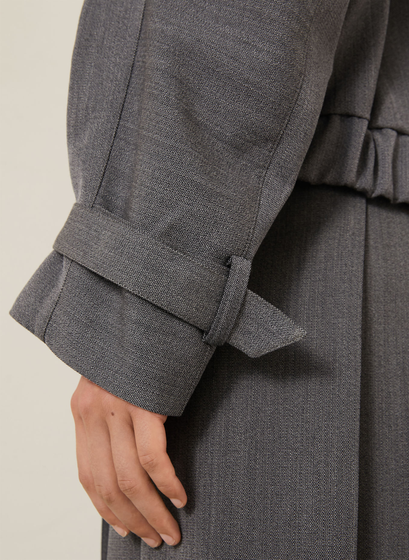 VICTORIA BECKHAM Blouson avec col amovible: GRIS