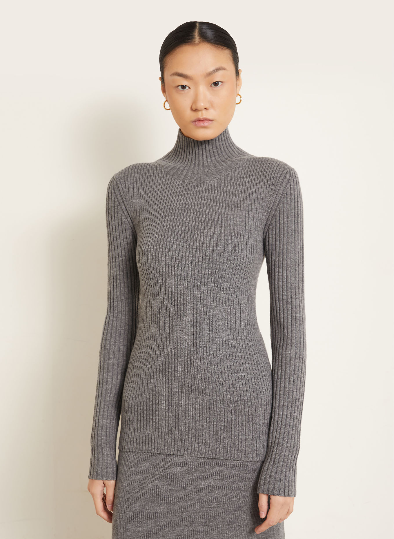 VICTORIA BECKHAM Pullover mit Merinowolle: GRAU