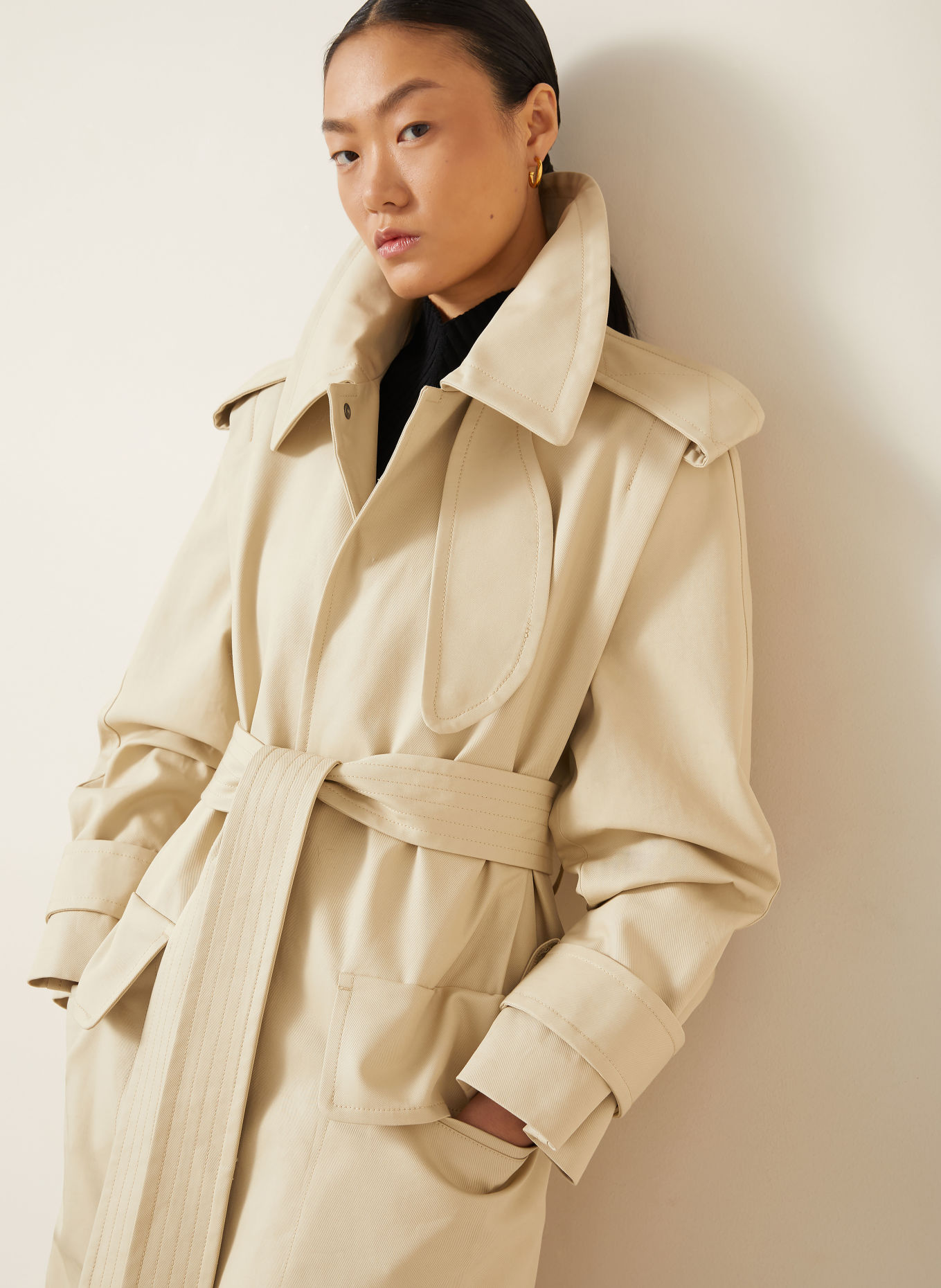 VICTORIA BECKHAM Trench-coat PHILIPPA: BEIGE